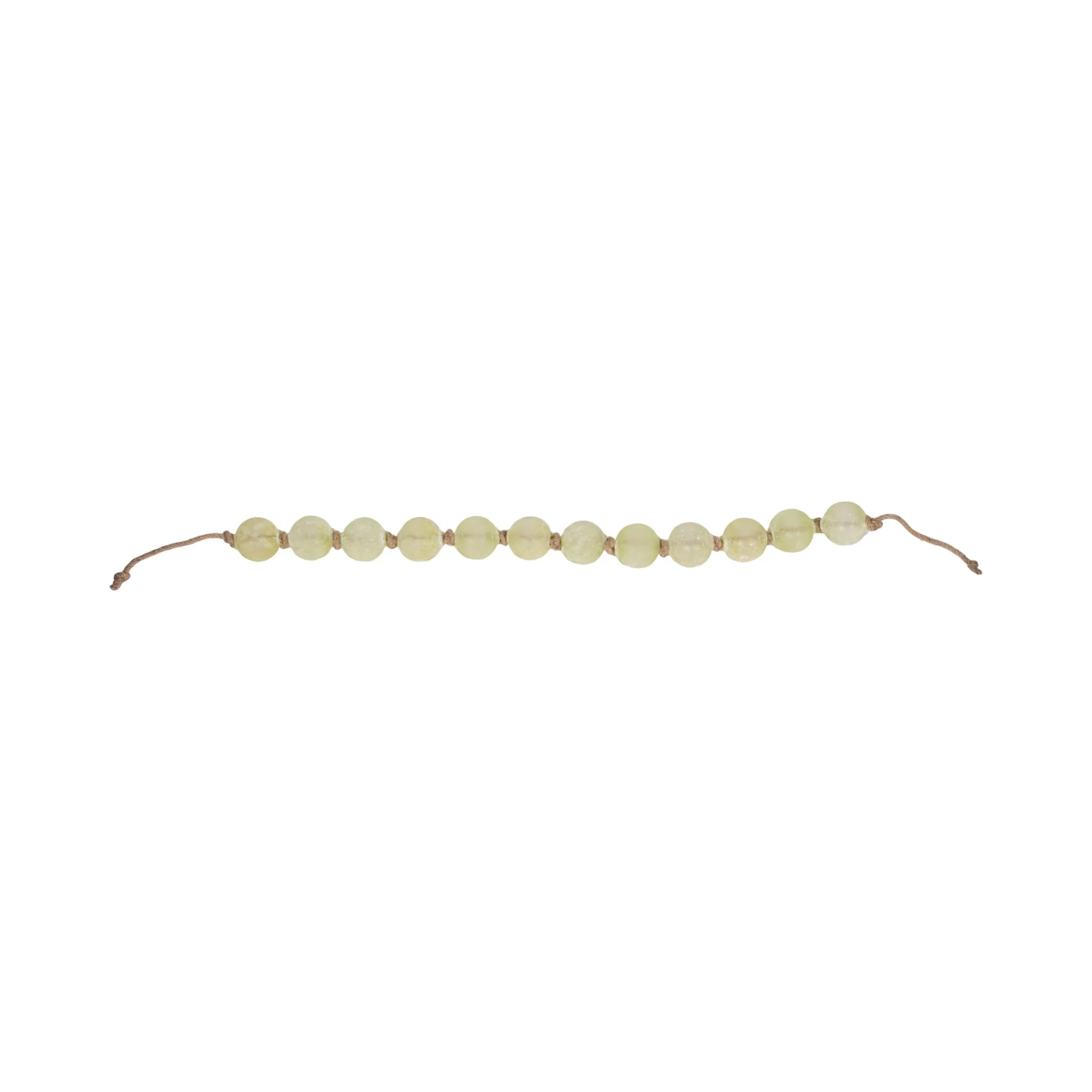 48" Length 2.5" Beaded Glass Garland, Green - Image 6