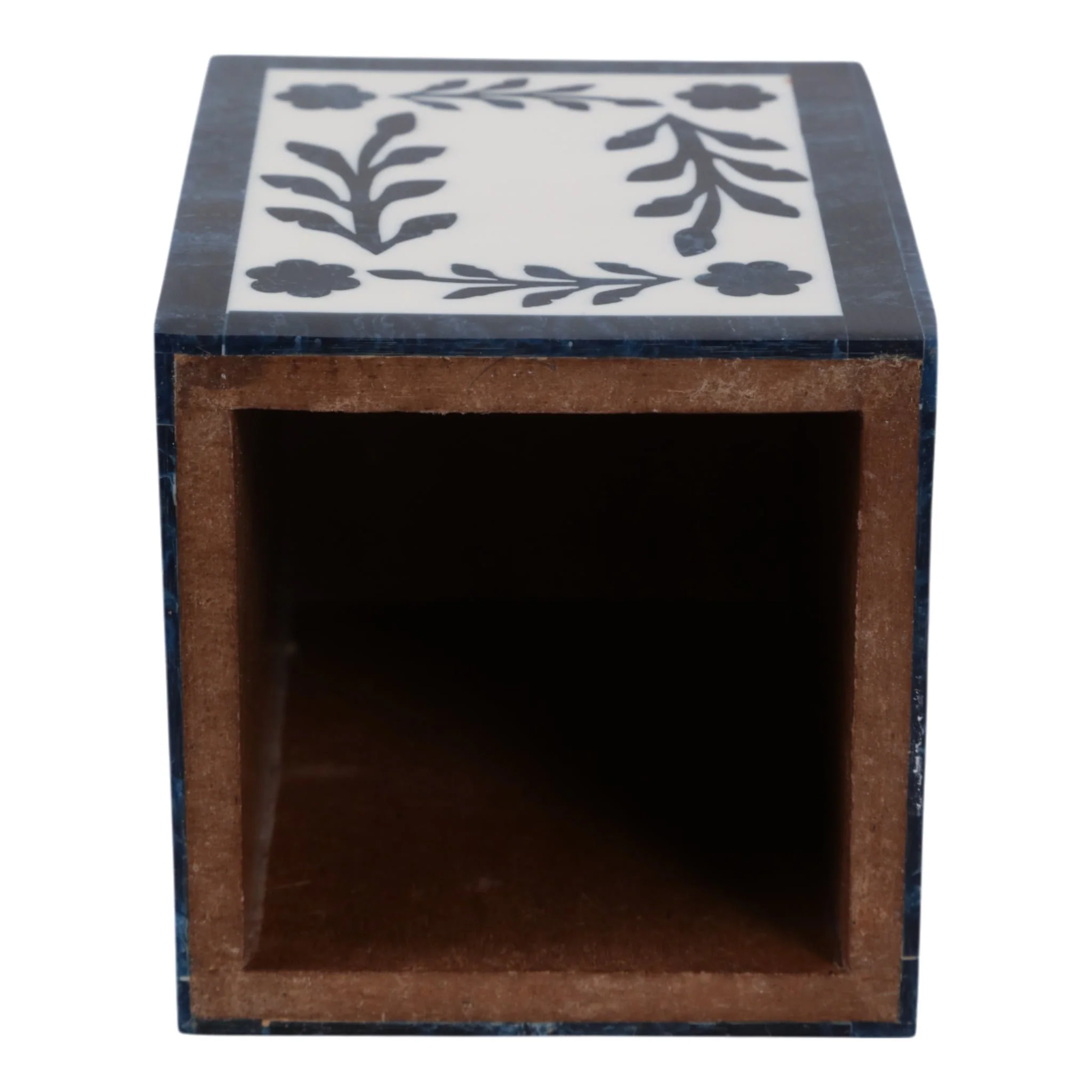 4x3" Blue Petals Resin Pencil Cup, Blue/white - Image 6