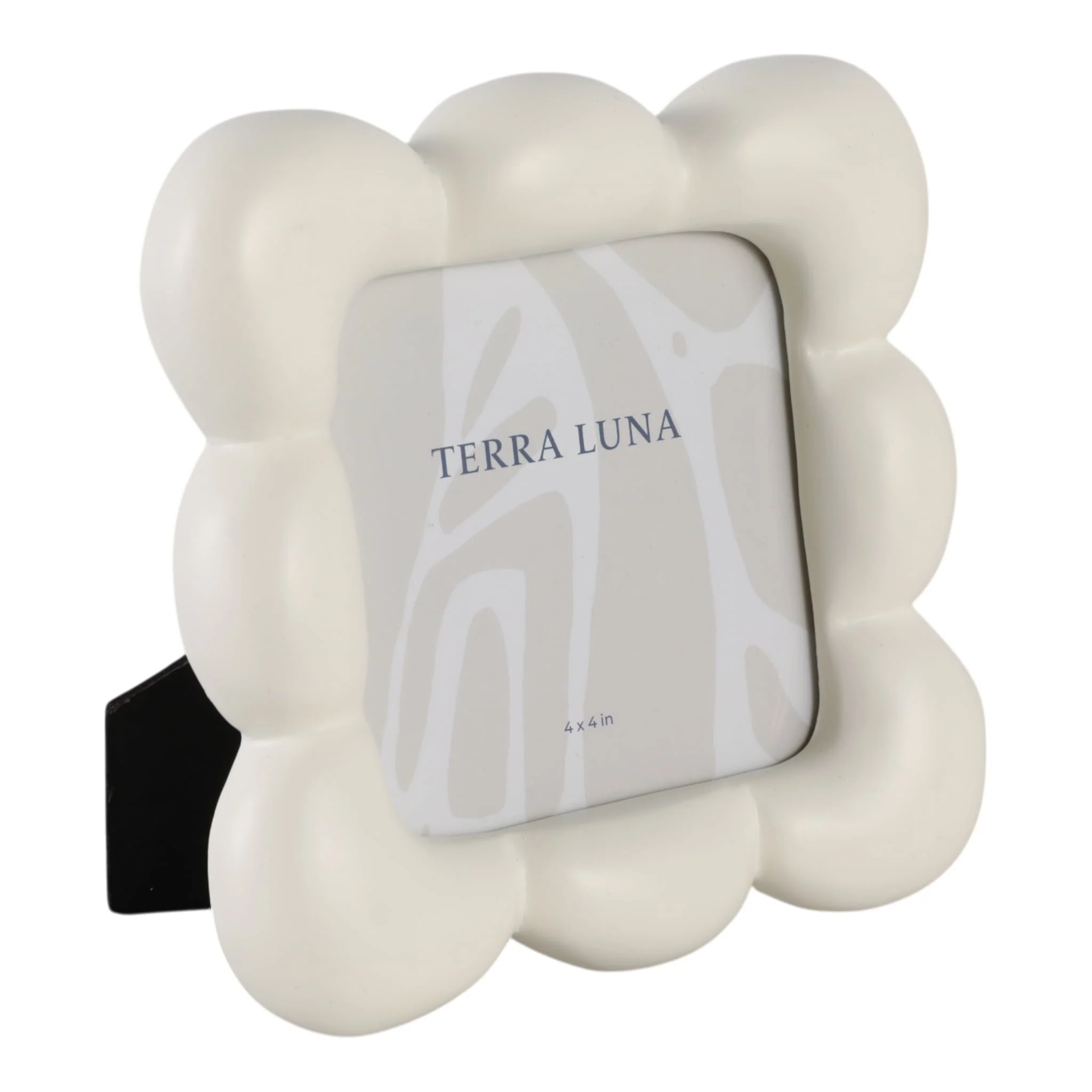 4x4" Puffy Squiggle Photo Frame, Ivory - Image 2