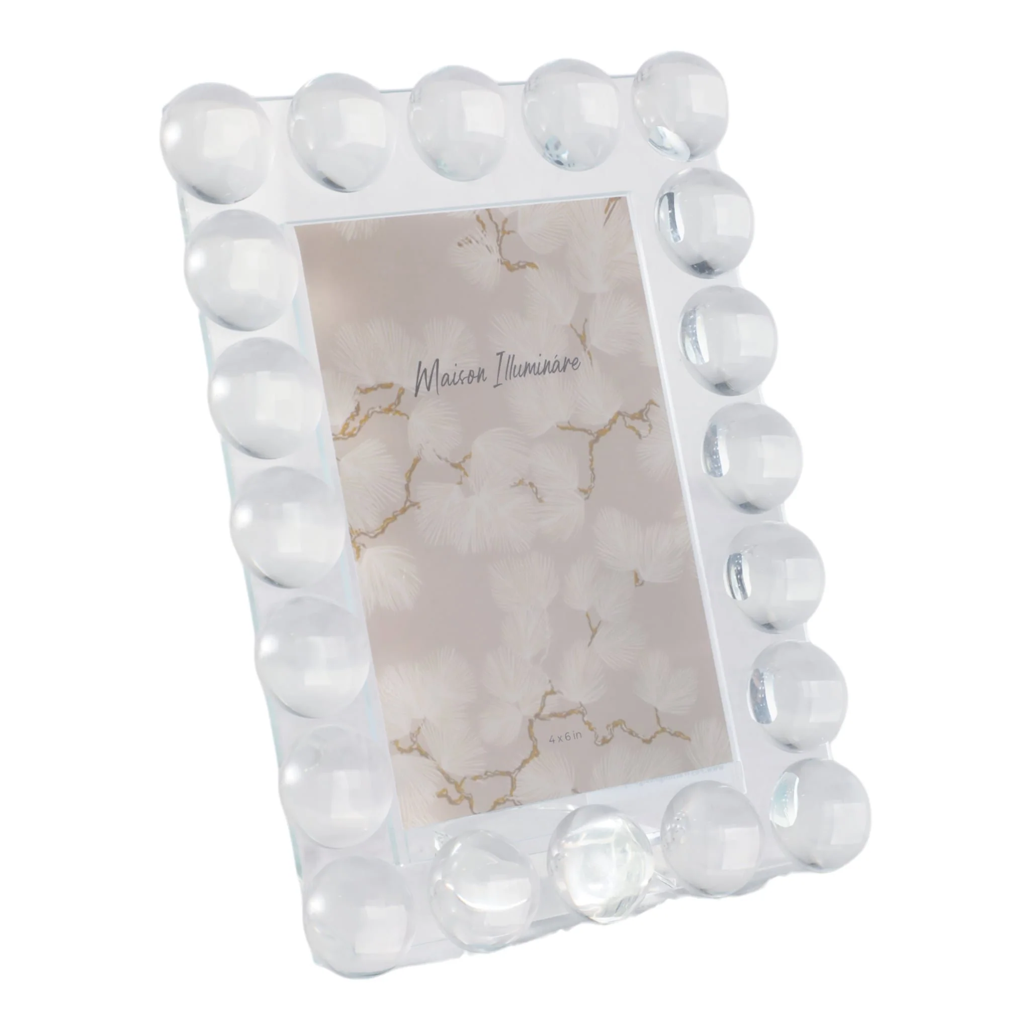 4x6 Crystal Bubble Photo Frame, Clear - Image 2