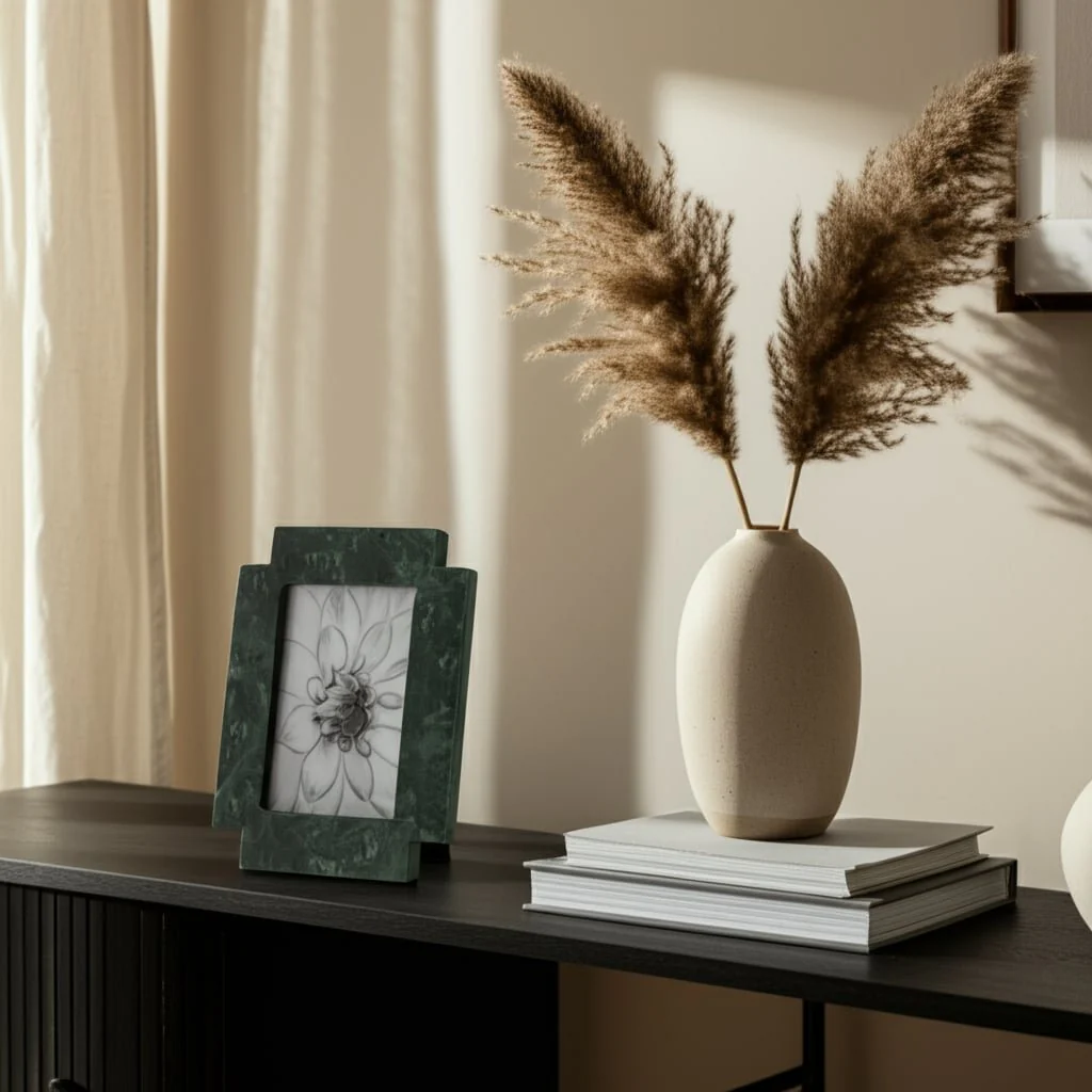 4x6 Cut Corners Marble Photo Frame, Green - Image 10