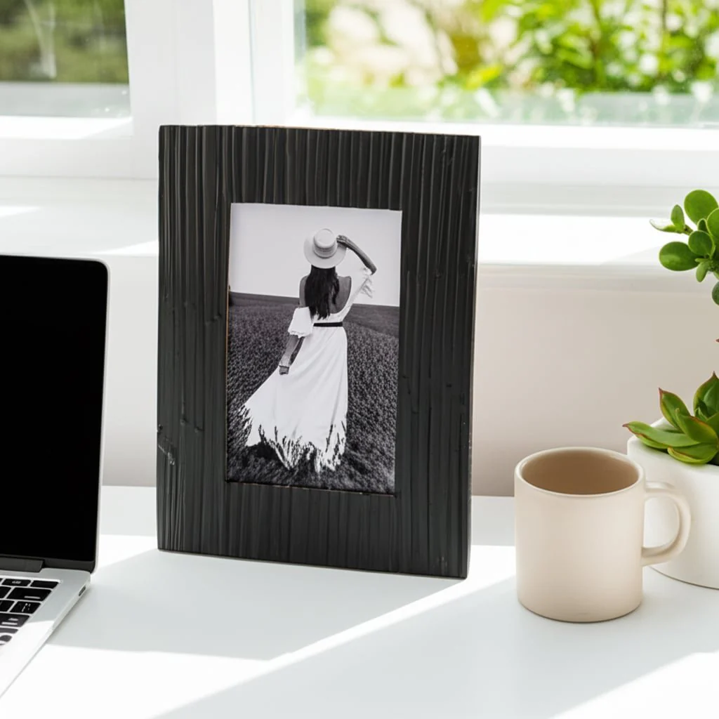 4x6 Jagged Photo Frame, Black - Image 11