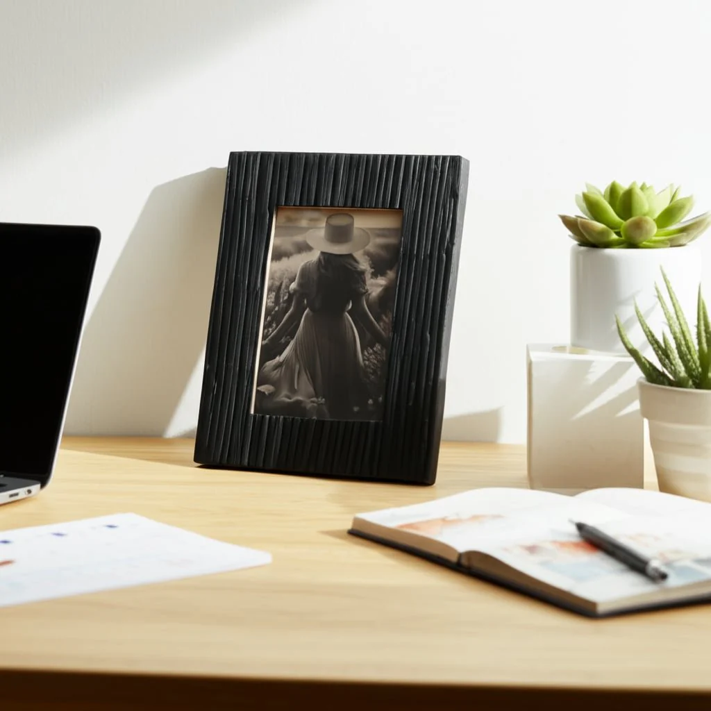 4x6 Jagged Photo Frame, Black - Image 12