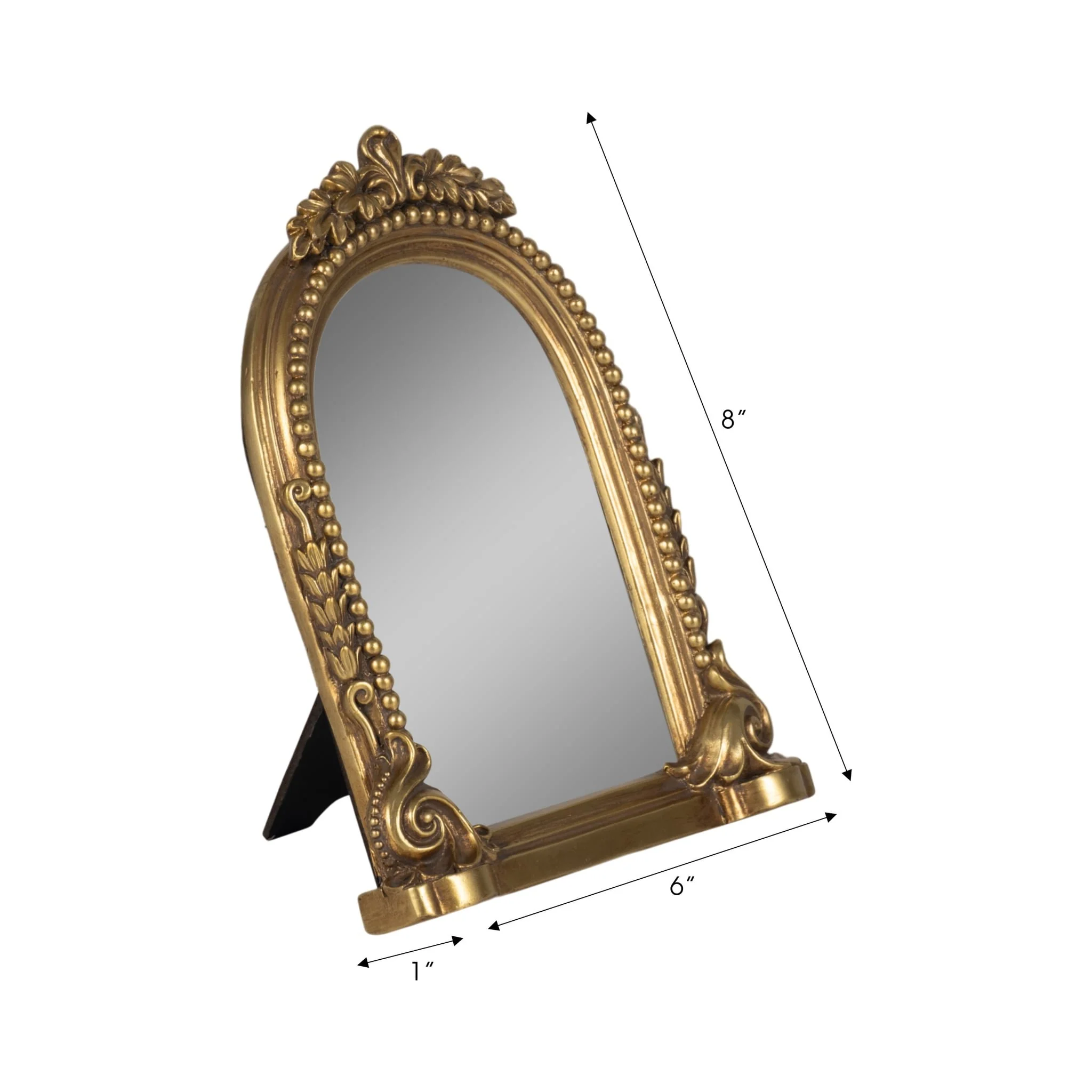 4x6 Ornate Arch Photo Frame, Gold - Image 7