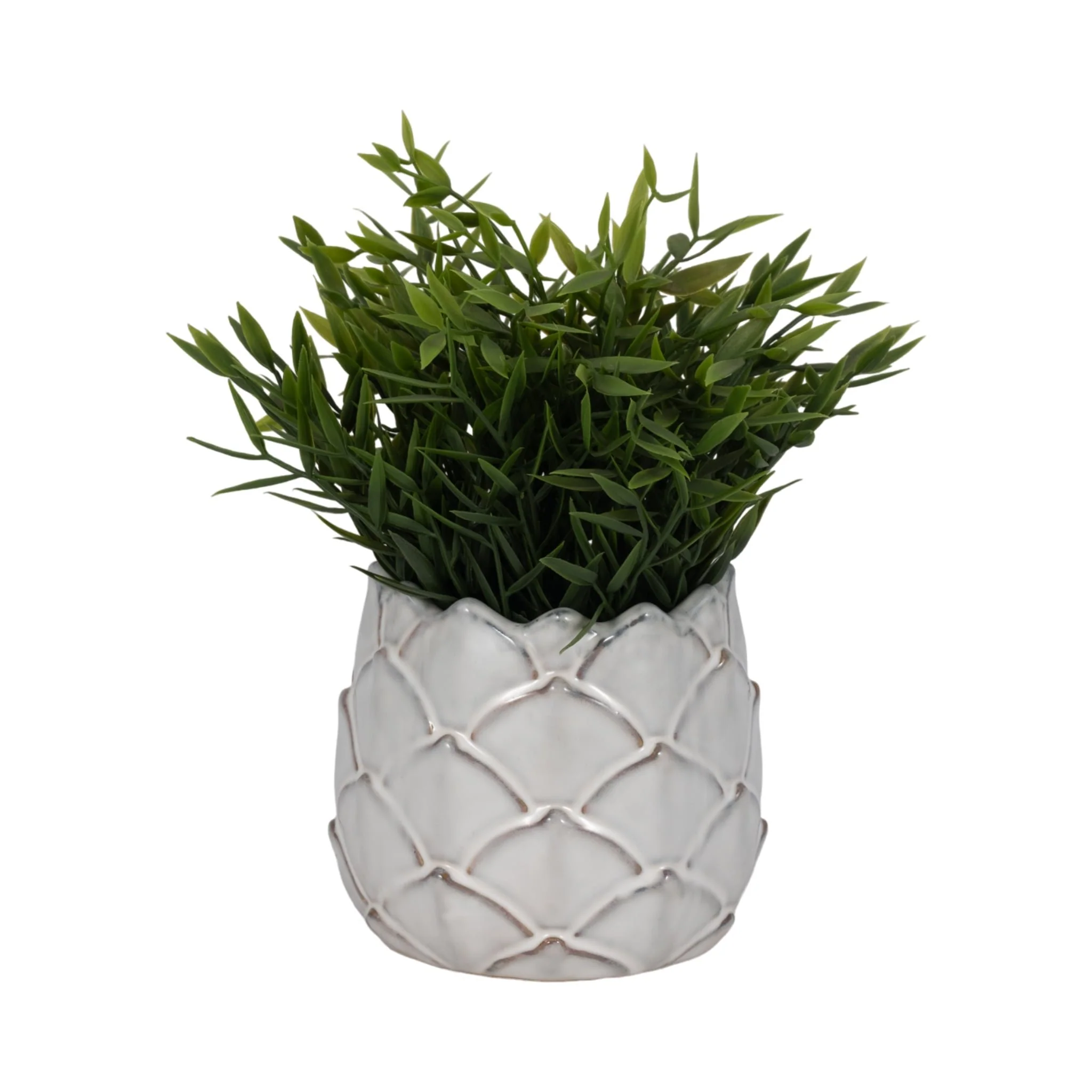 5" Artichoke Planter, White - Image 2
