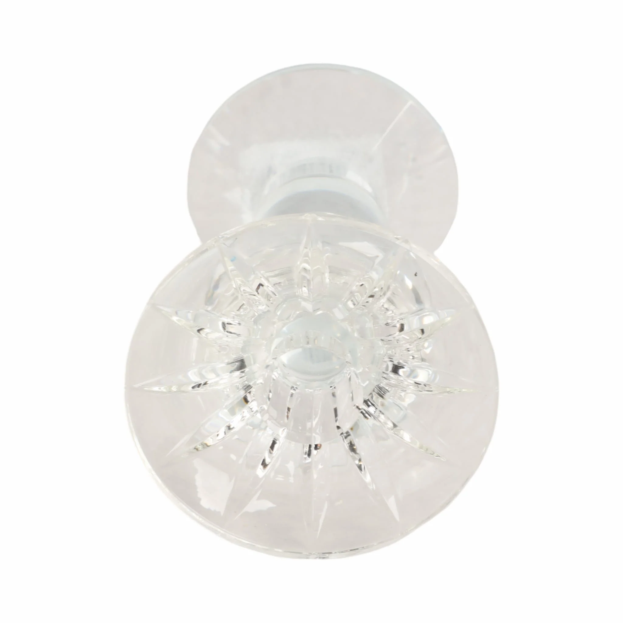 5" Bubble Crystal Candle Holder W/ Taper, Clear - Image 5