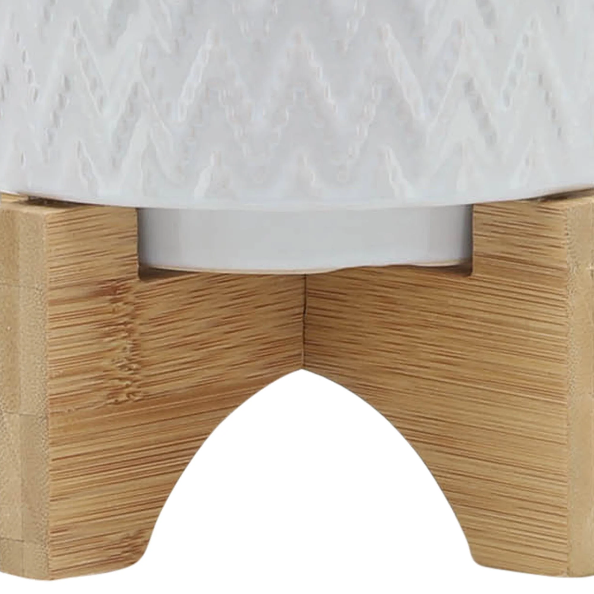 5" Chevron Planter W/ Stand, White - Image 7