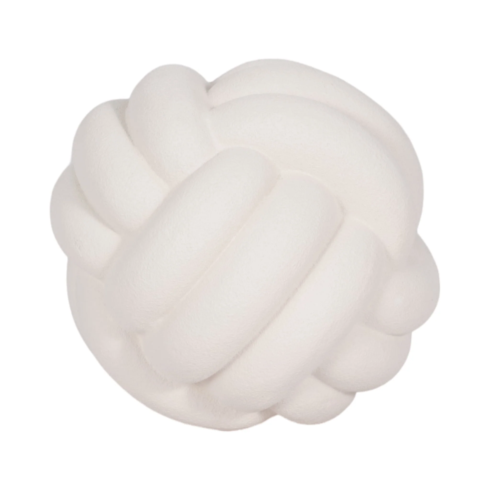 5" Knot Orb Rough Texture, White - Image 4