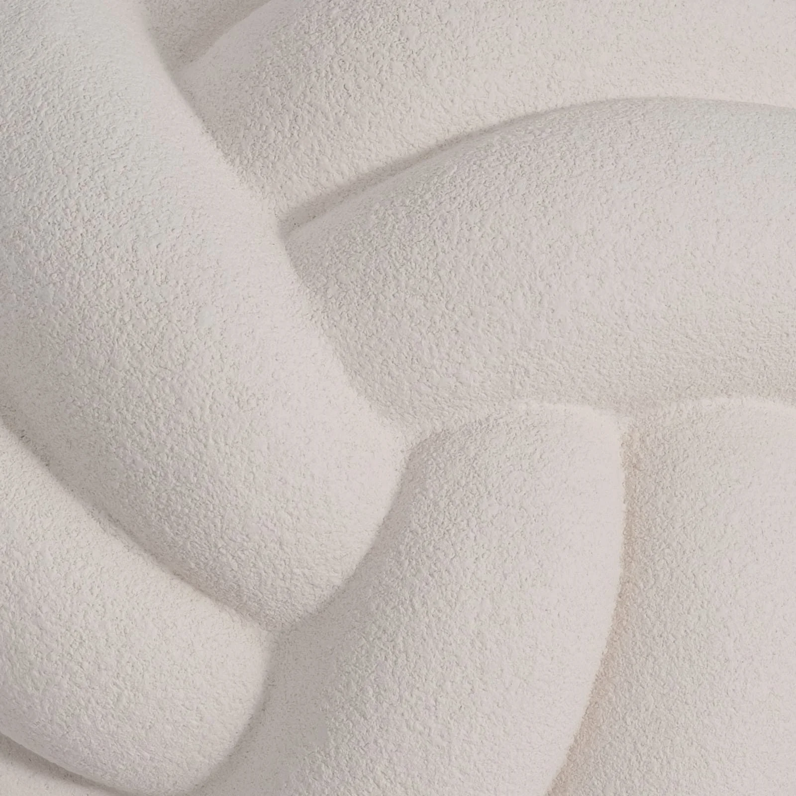 5" Knot Orb Rough Texture, White - Image 5