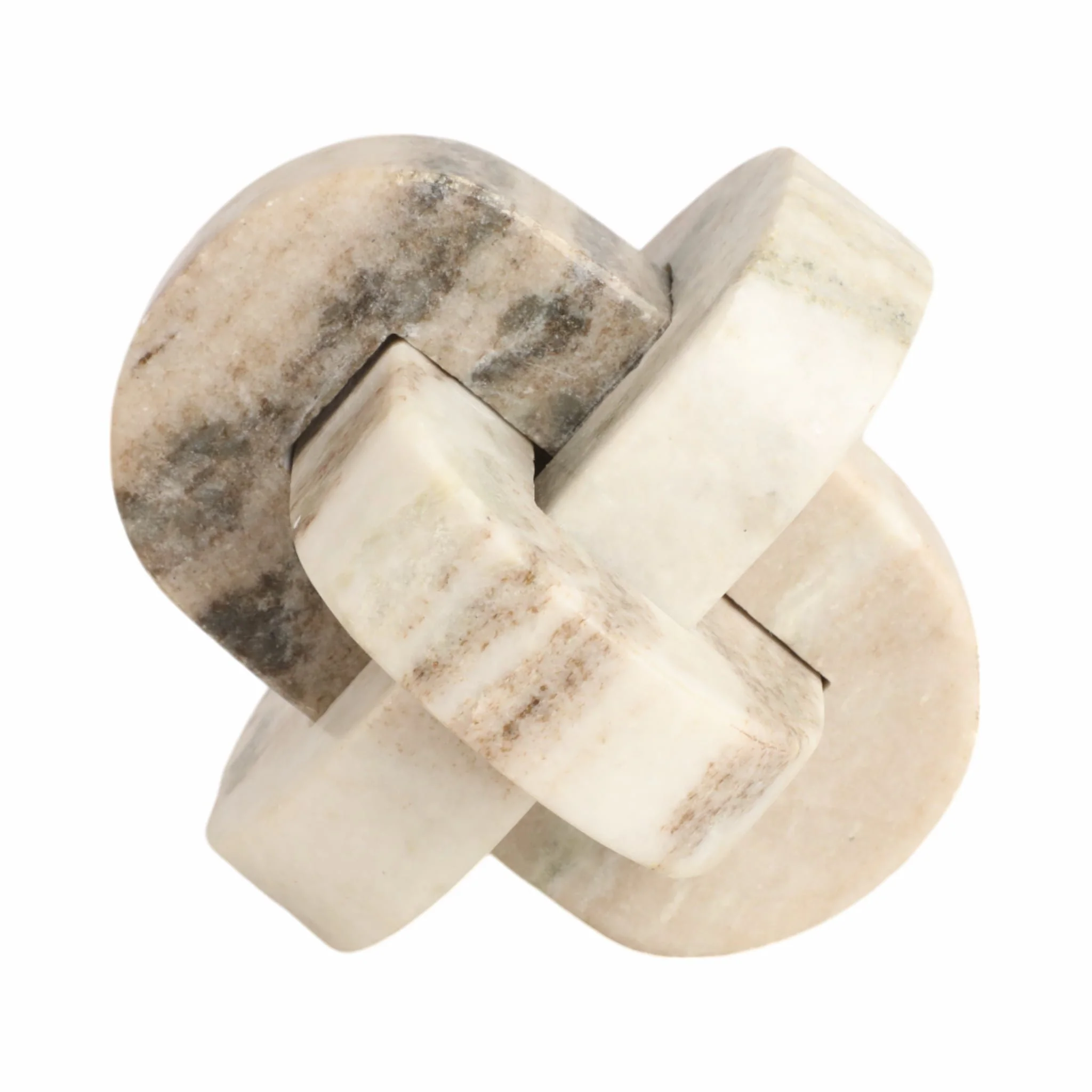 5" Onyx Marble Rounded Knot, Tan - Image 4