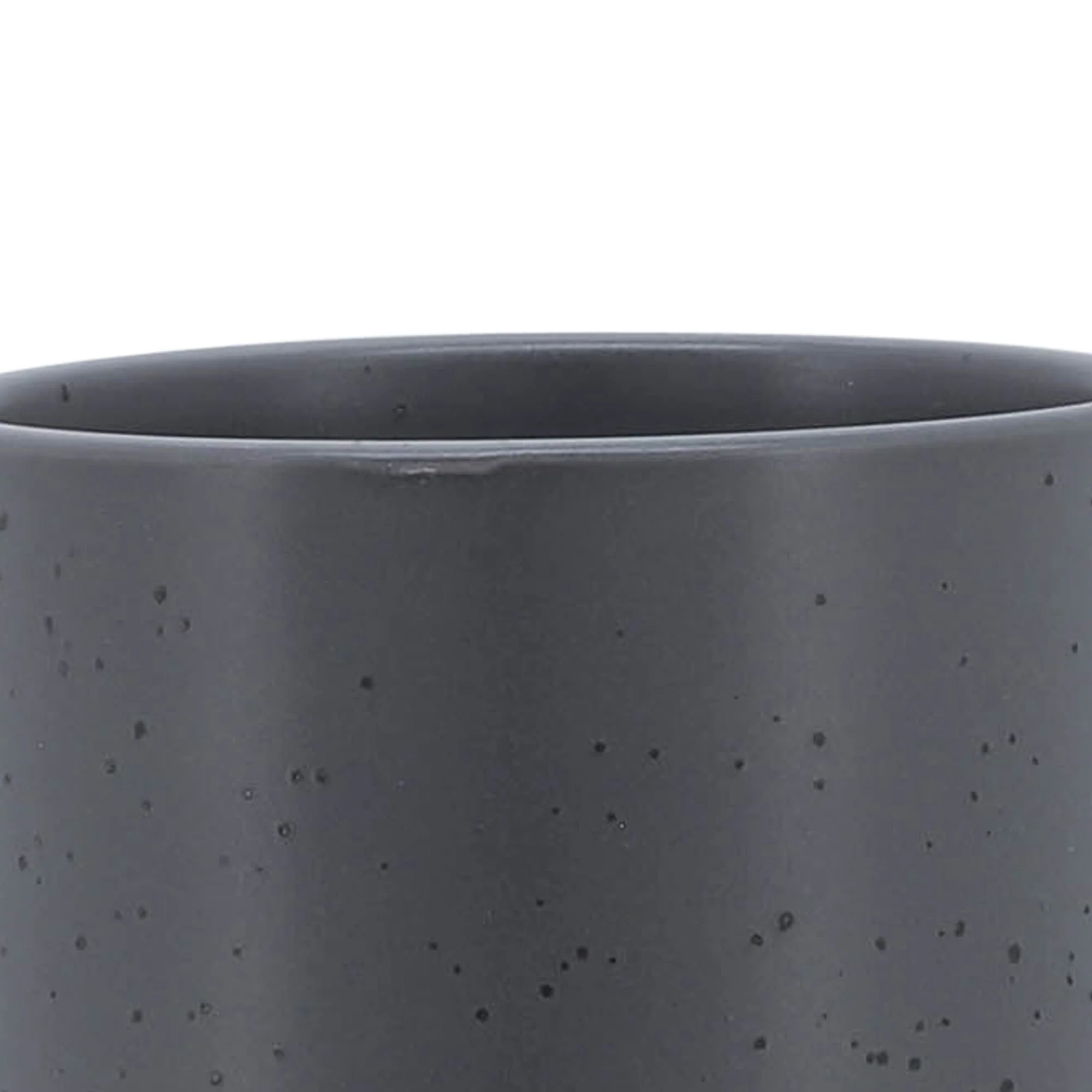 5" Planter W/ Wood Stand, Matte Gray - Image 6