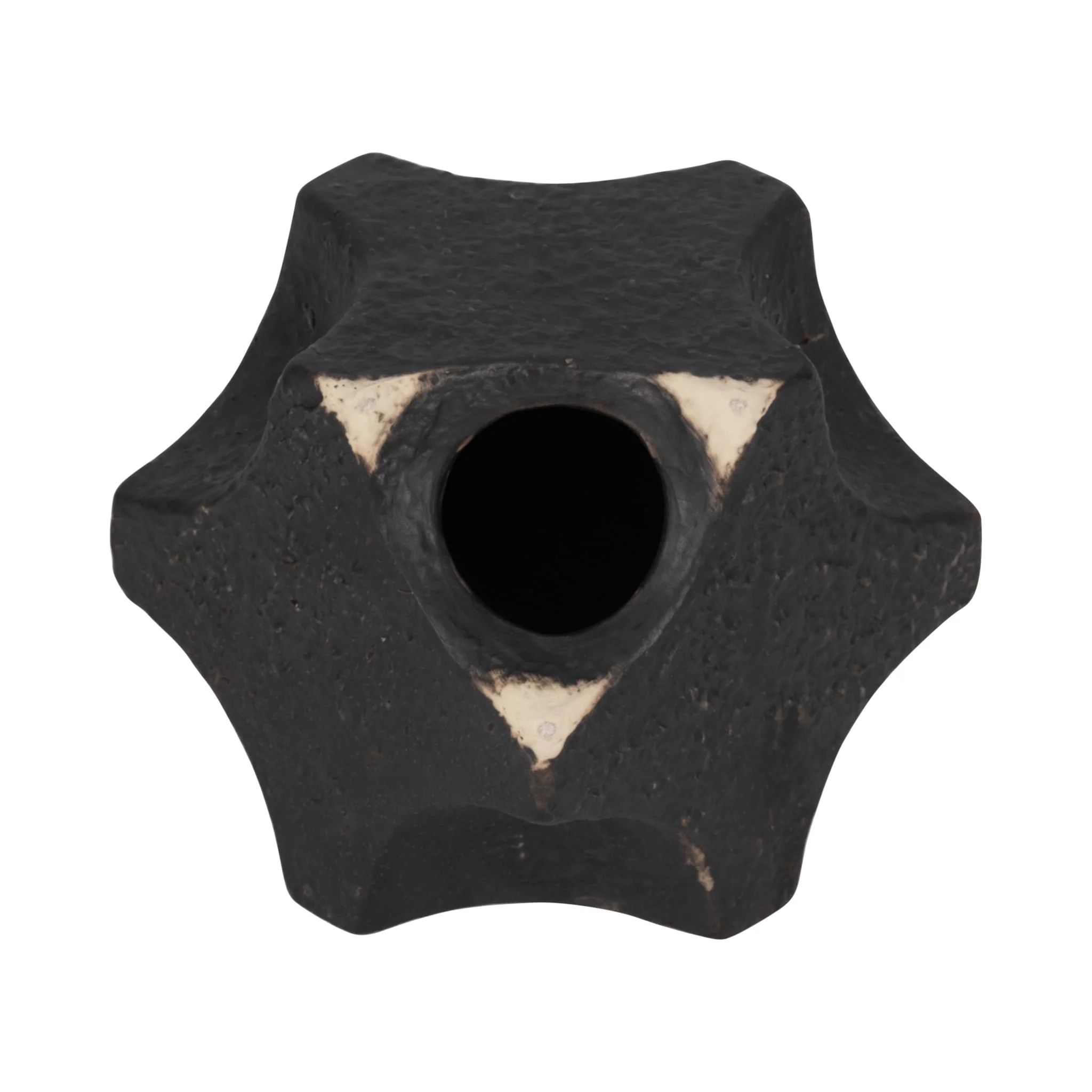 5" Textured Geometric Orb, Black - Image 6