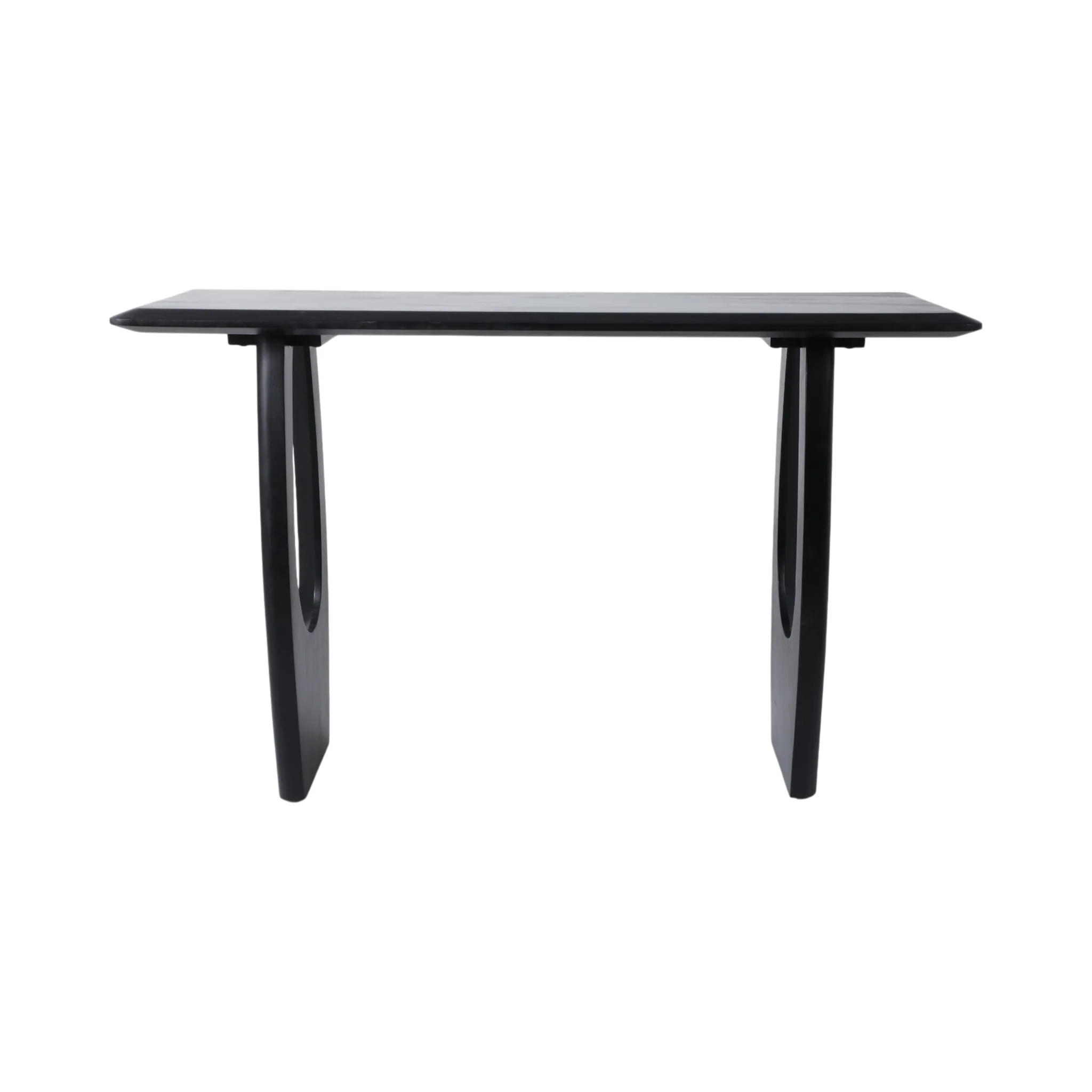 51x32 Modern Mid-century Console Table, Blk 2bxs - Image 4