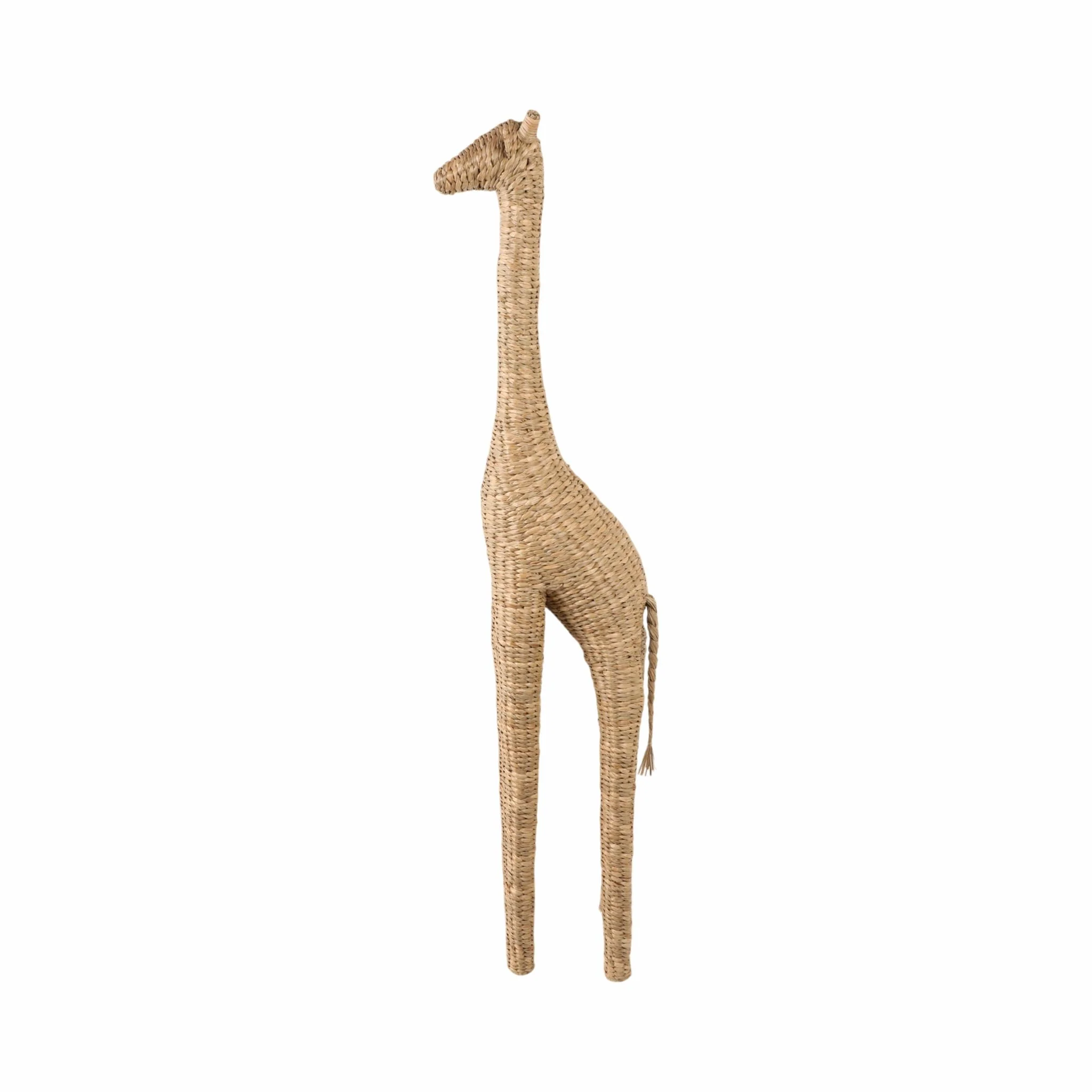57" Woven Mendong Giraffe, Natural - Image 4
