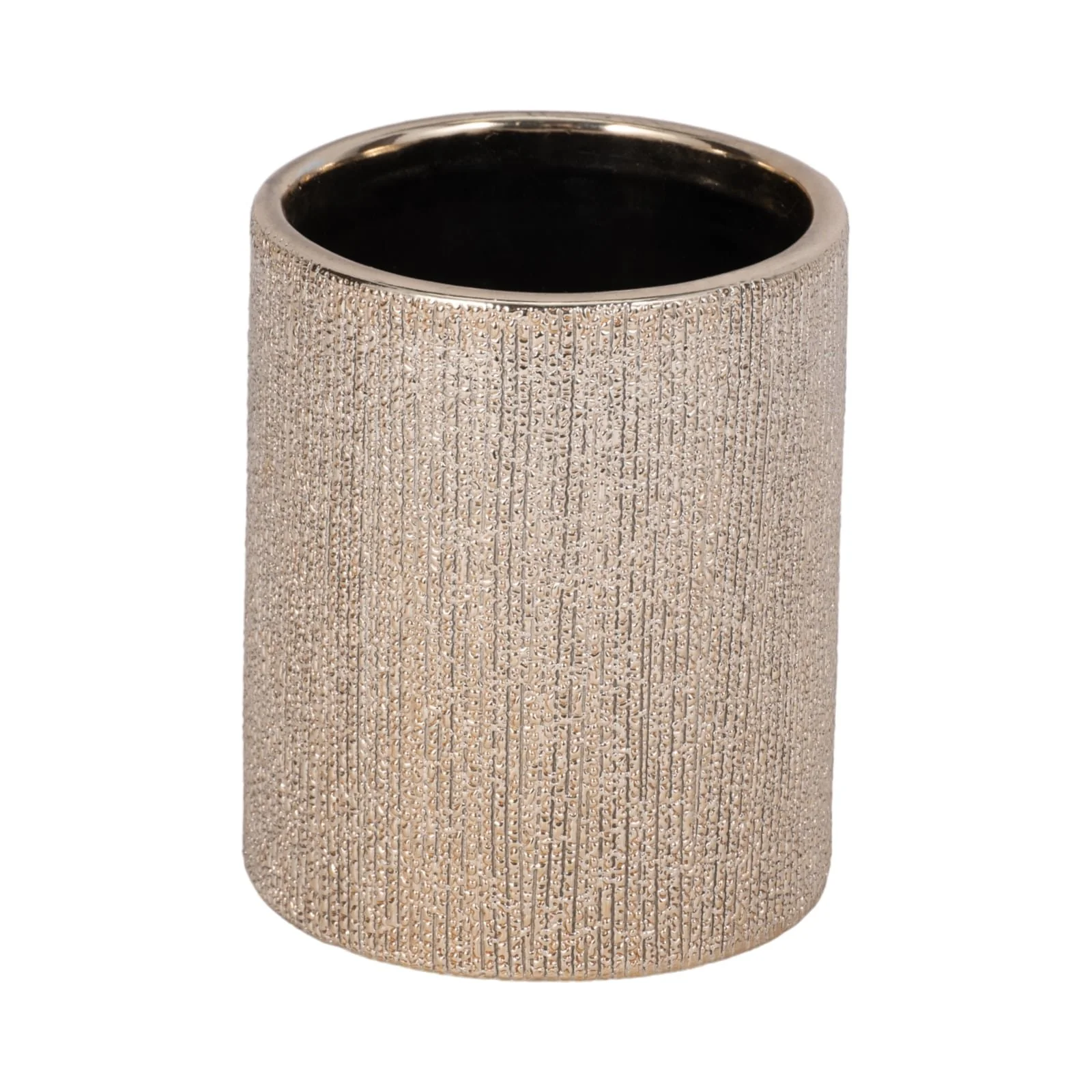 5"h Beaded Pencil Holder, Champagne - Image 3