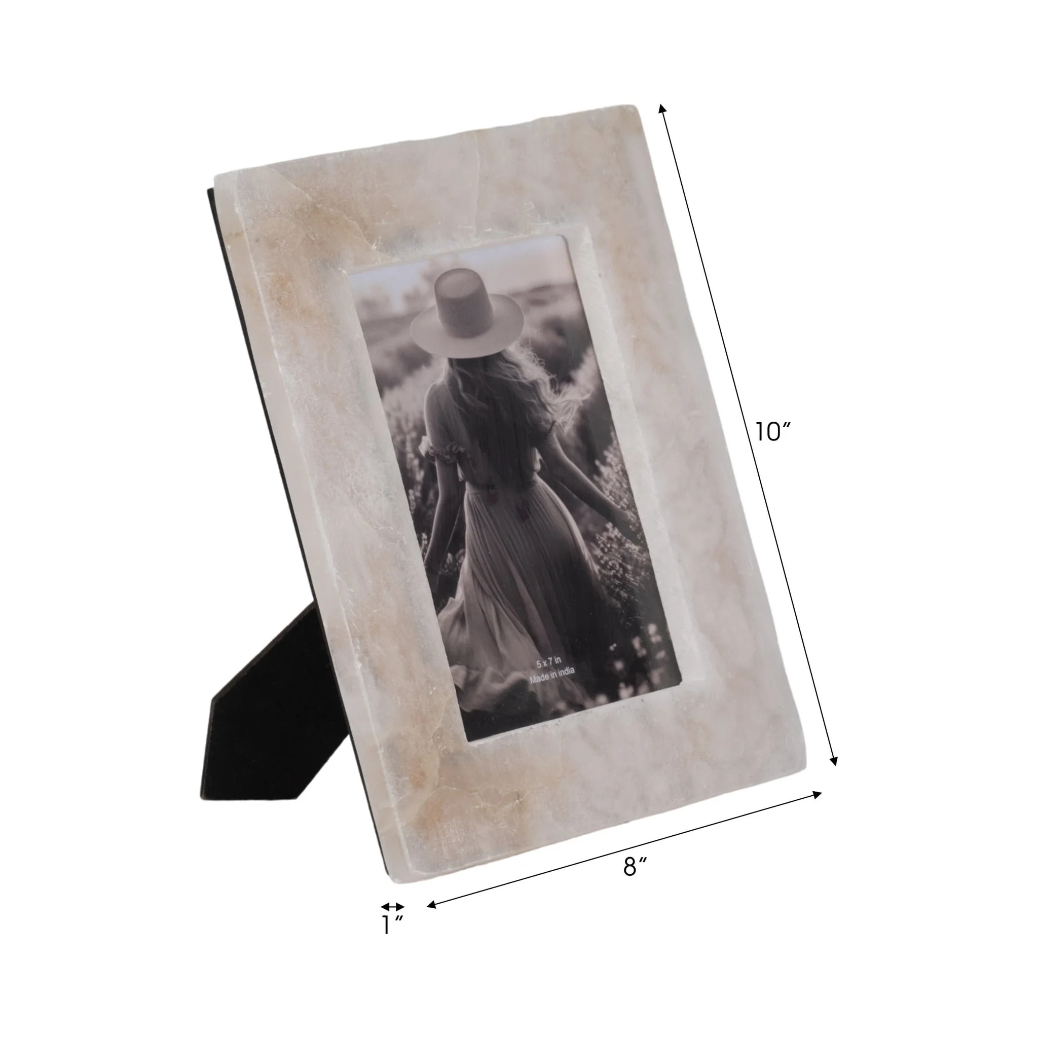 5x7 Alabaster Photo Frame, White - Image 7