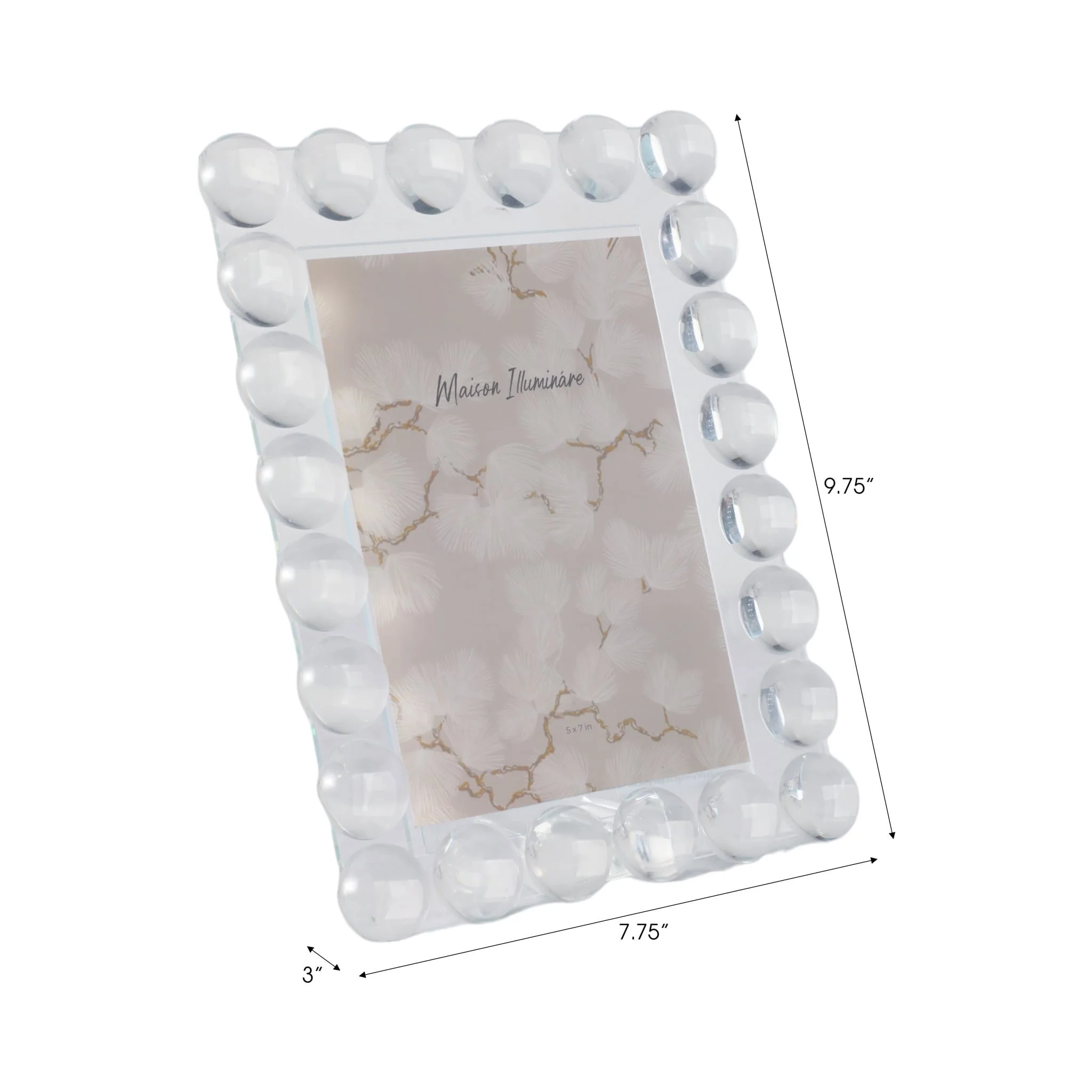 5x7 Crystal Bubble Photo Frame, Clear - Image 7