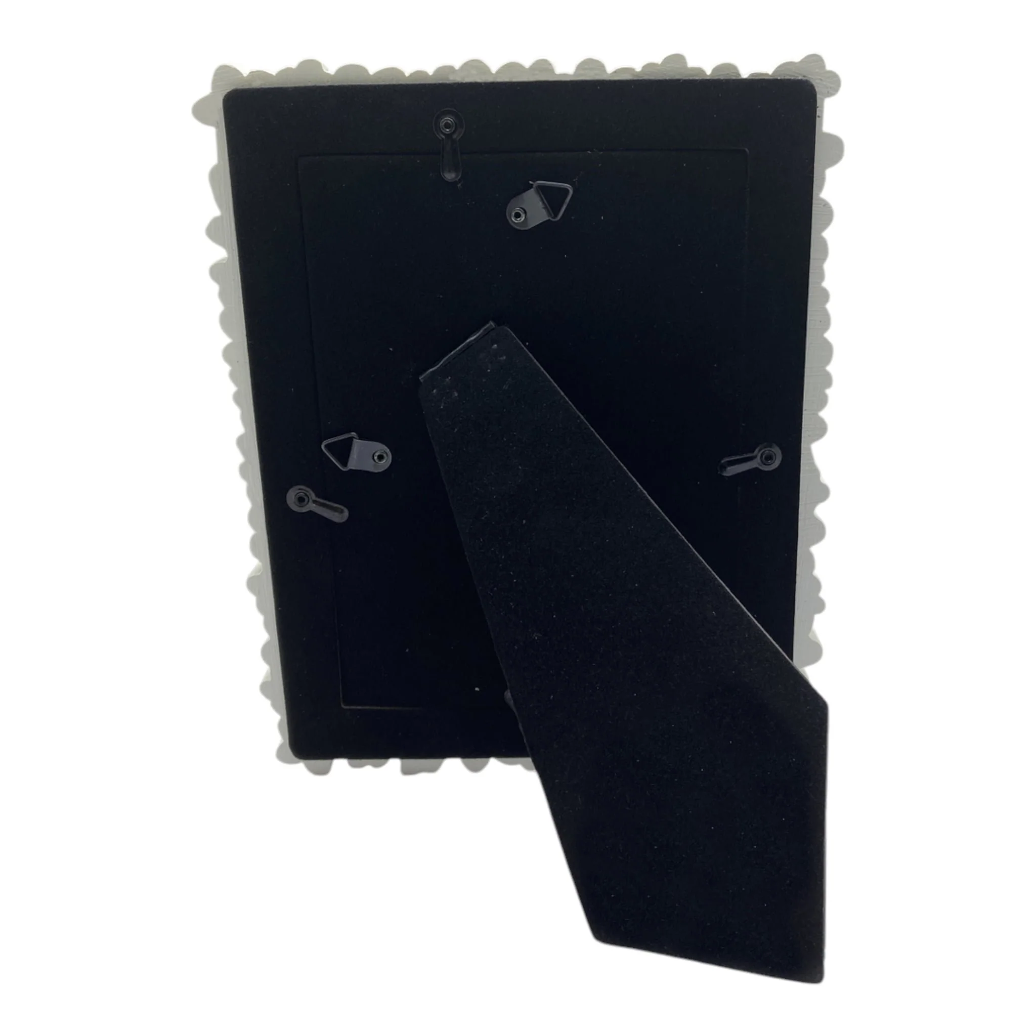 5x7" Floral Photo Frame, Ivory/gold - Image 4