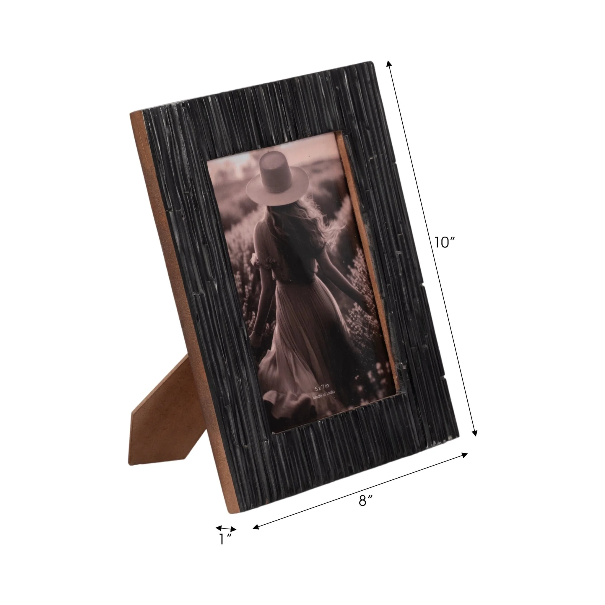 5x7 Jagged Photo Frame, Black - Image 7