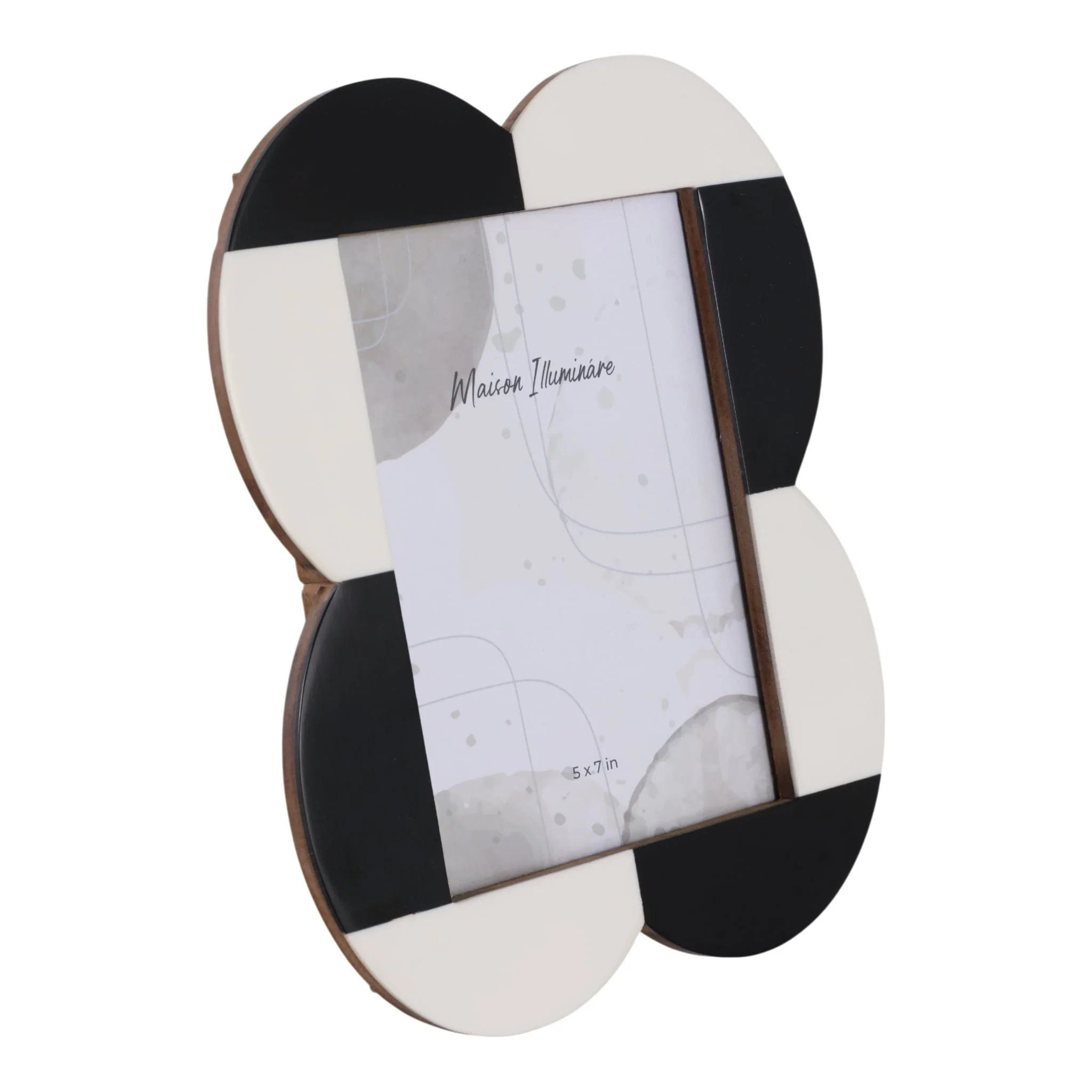 5x7 Large Scallop Photo Frame, Black/white - Image 2