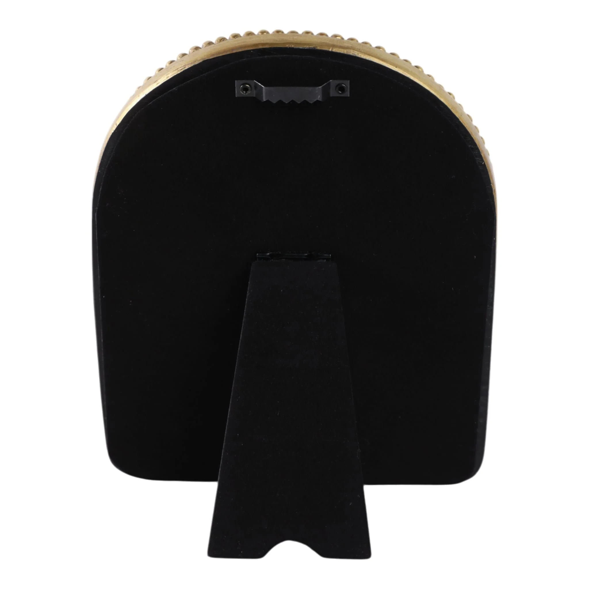 5x7" Mirror In Beaded Arch Frame, Gold - Image 4