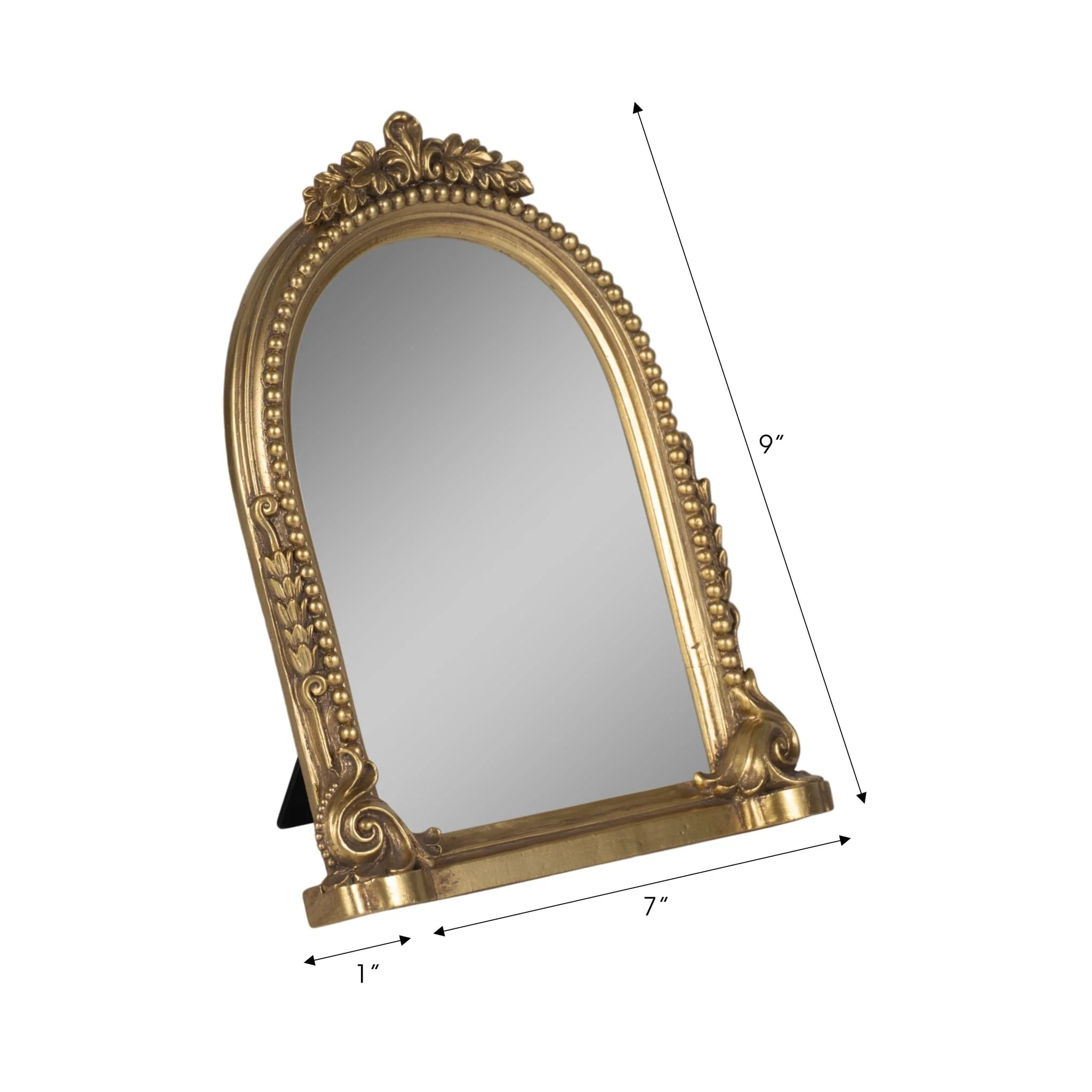 5x7 Ornate Arch Photo Frame, Gold - Image 7