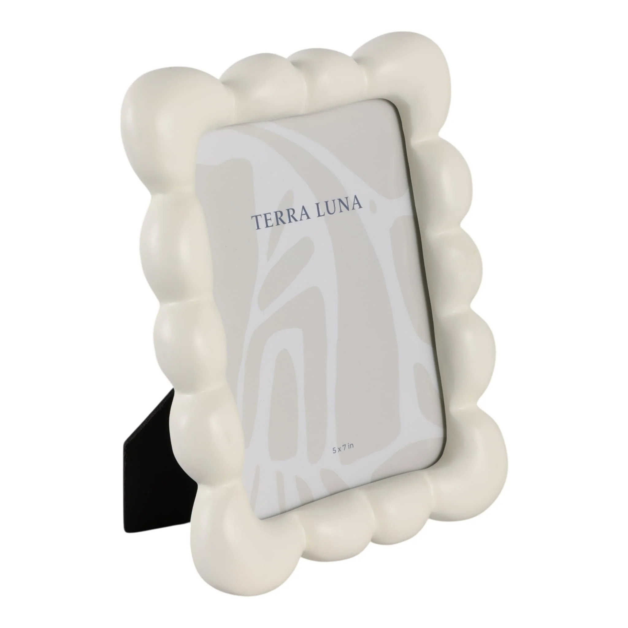 5x7" Puffy Squiggle Photo Frame, Ivory - Image 2