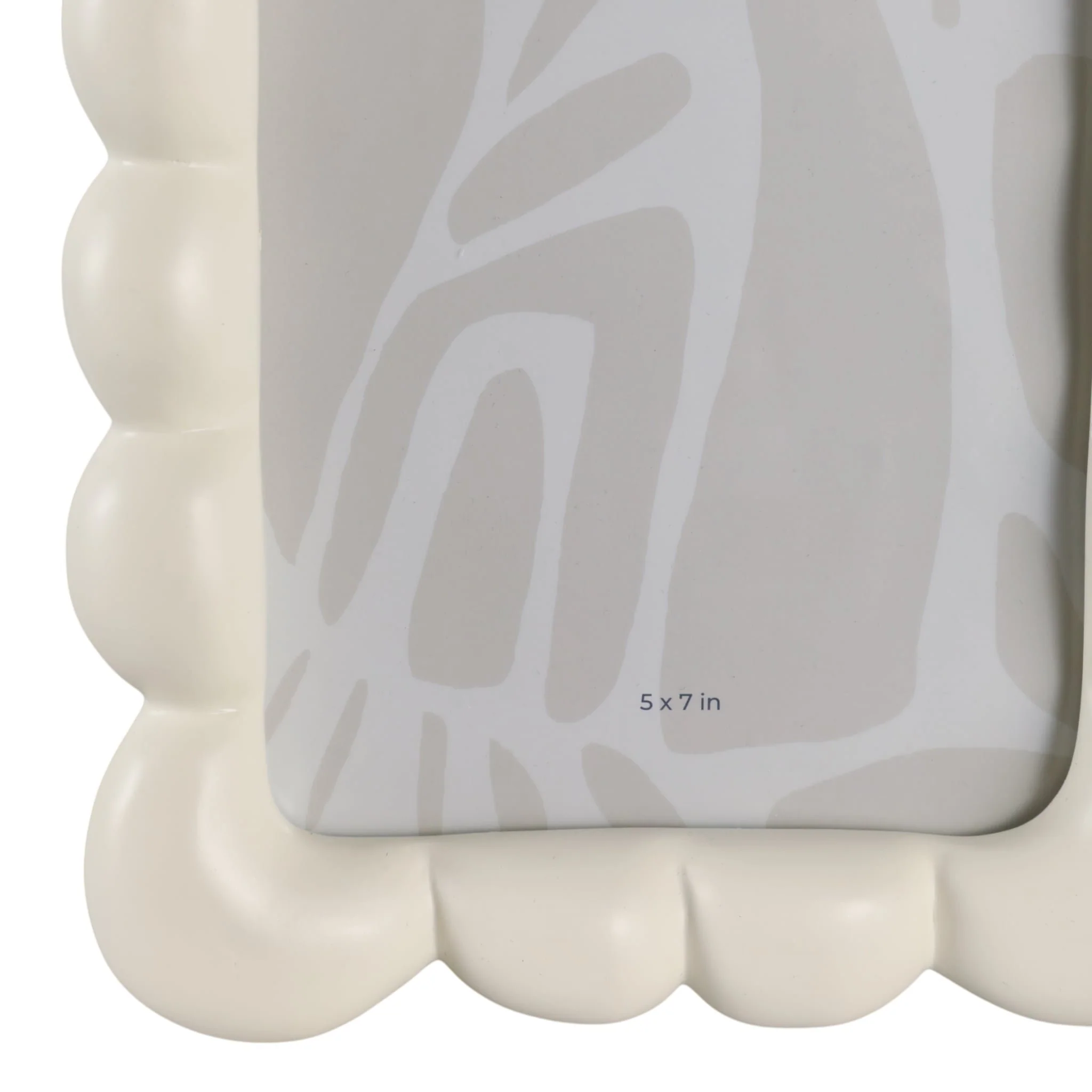 5x7" Puffy Squiggle Photo Frame, Ivory - Image 5