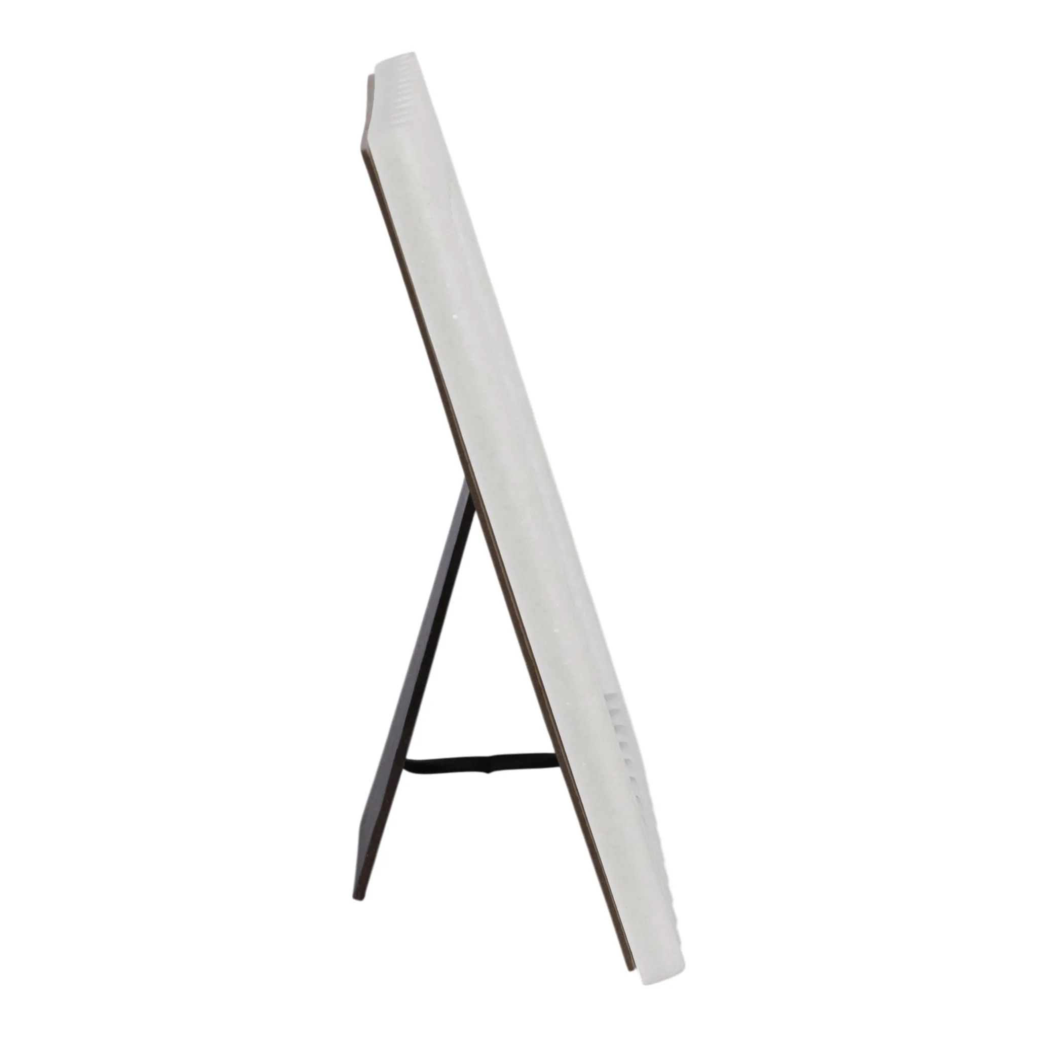 5x7" Ridged Quartz Resin Photo Frame, White - Image 3