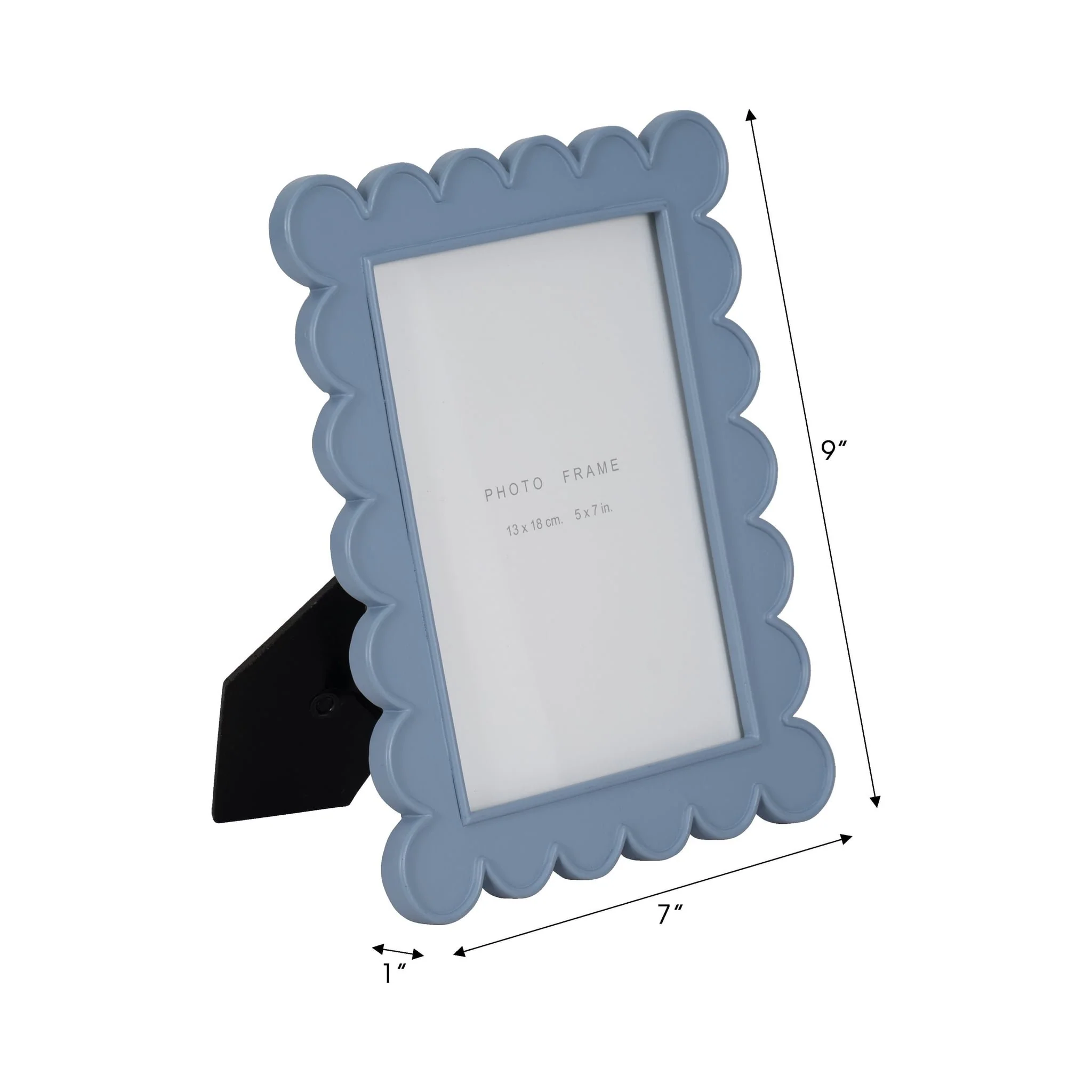 5x7 Scallop Edge Photo Frame, Blue - Image 7