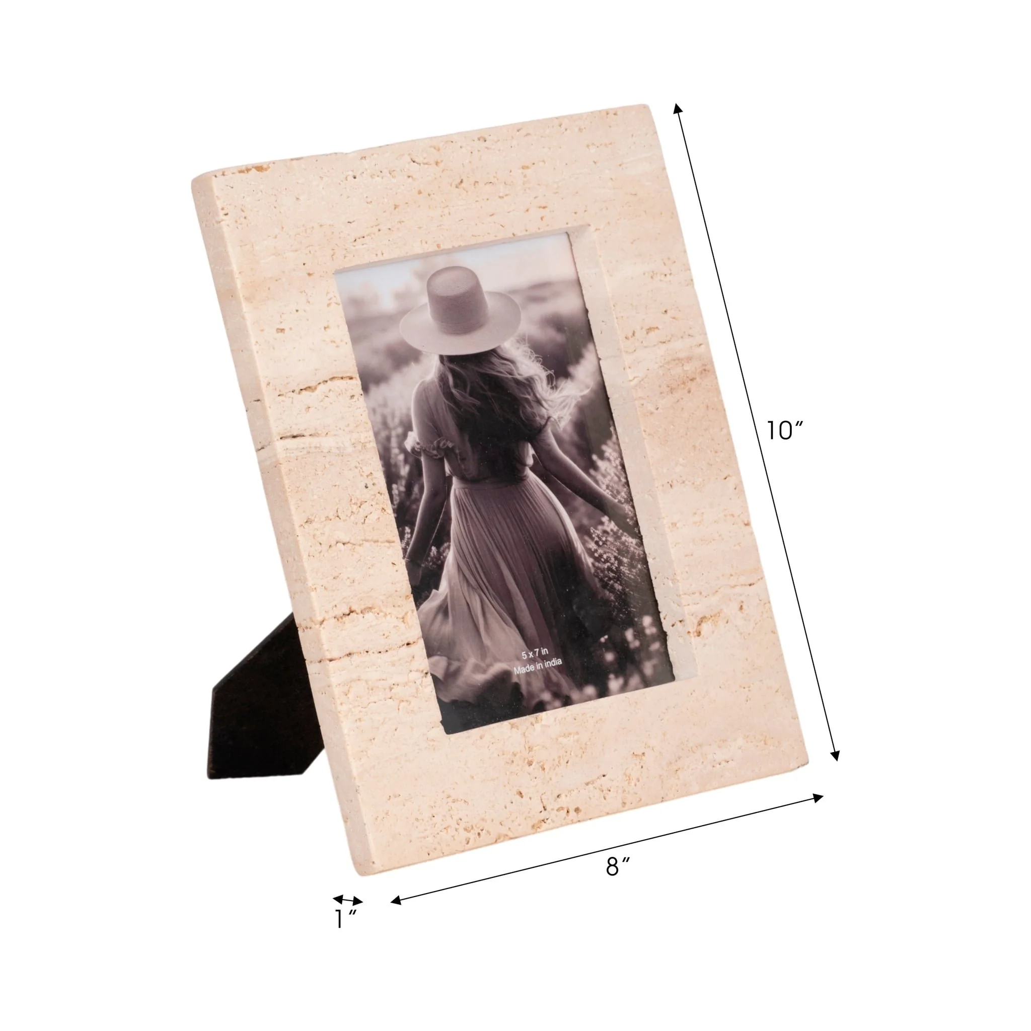 5x7 Travertine Photo Frame, Tan - Image 7