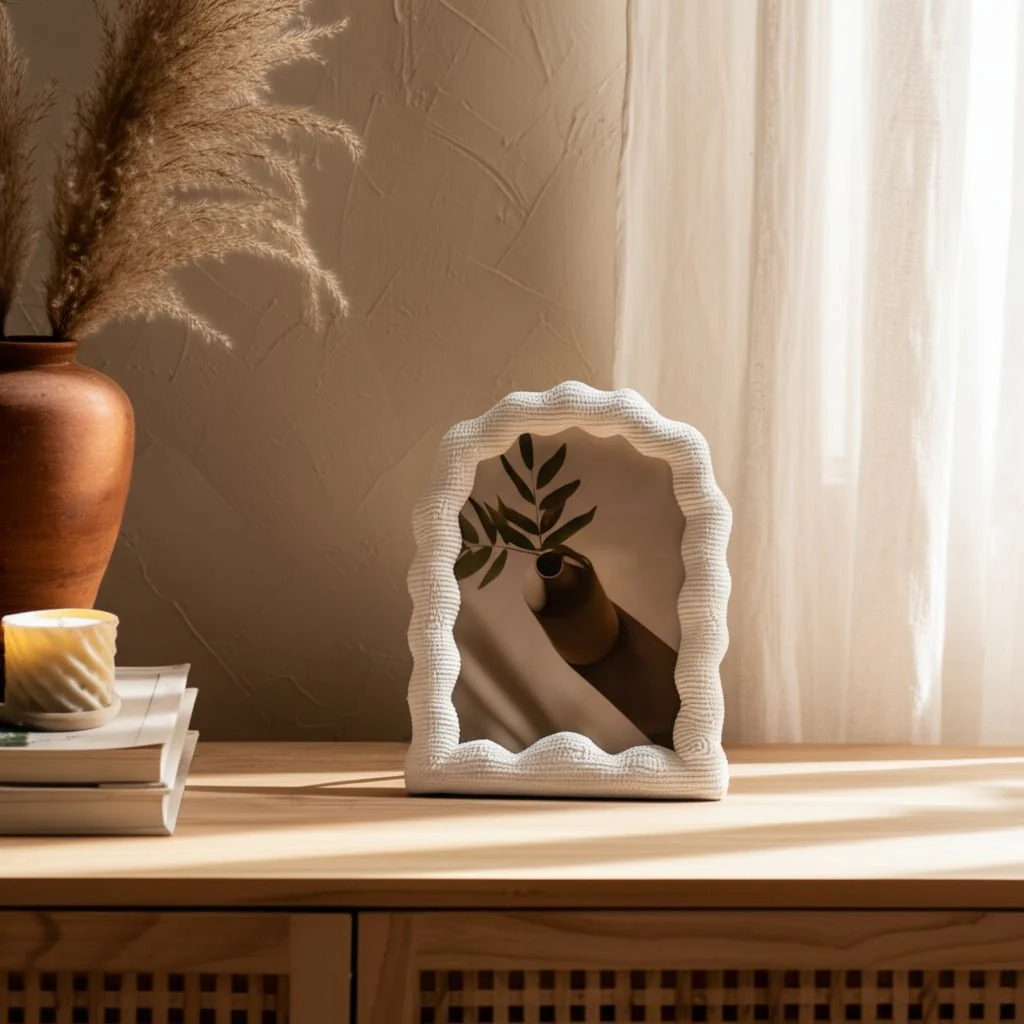 5x7 Wavy Arch Photo Frame, White - Image 13