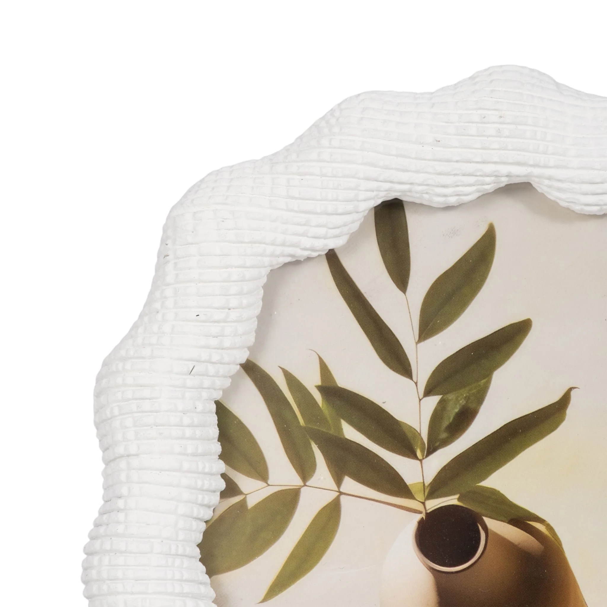 5x7 Wavy Arch Photo Frame, White - Image 4