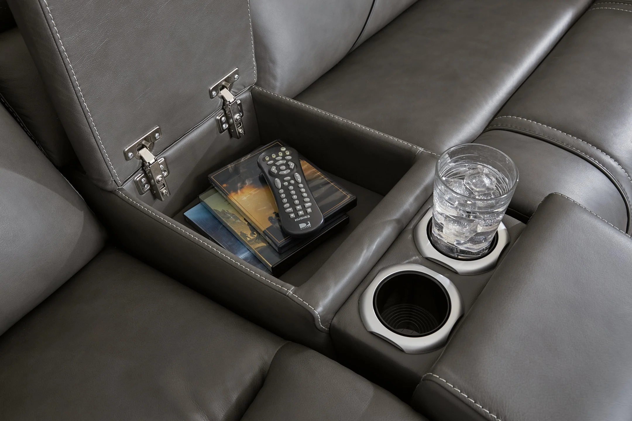 5Z - Pittson Power Reclining Sectional Loveseat with Console - Image 20