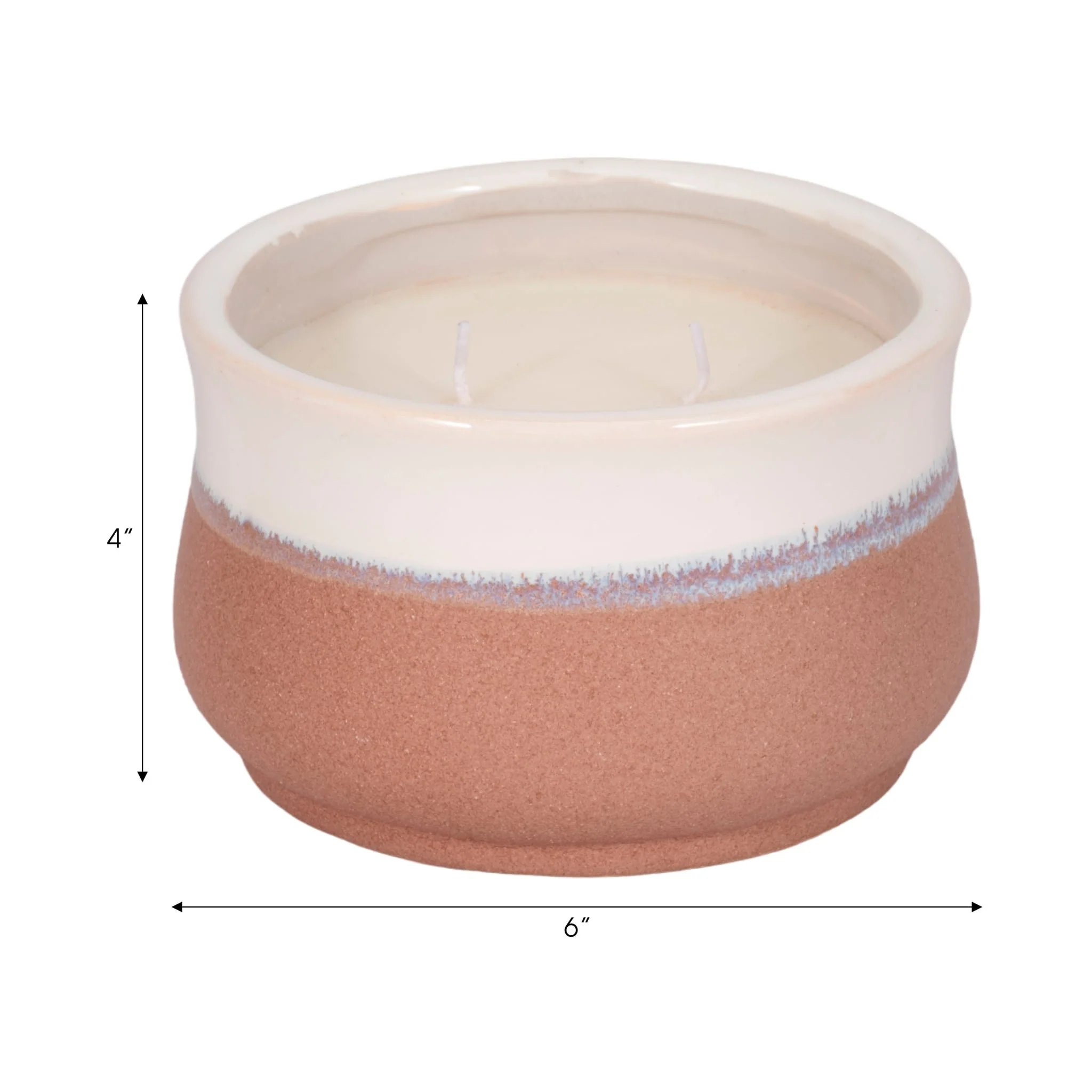 6" 12 Oz Tobacco Reactive Curved Candle, Multi - Image 8