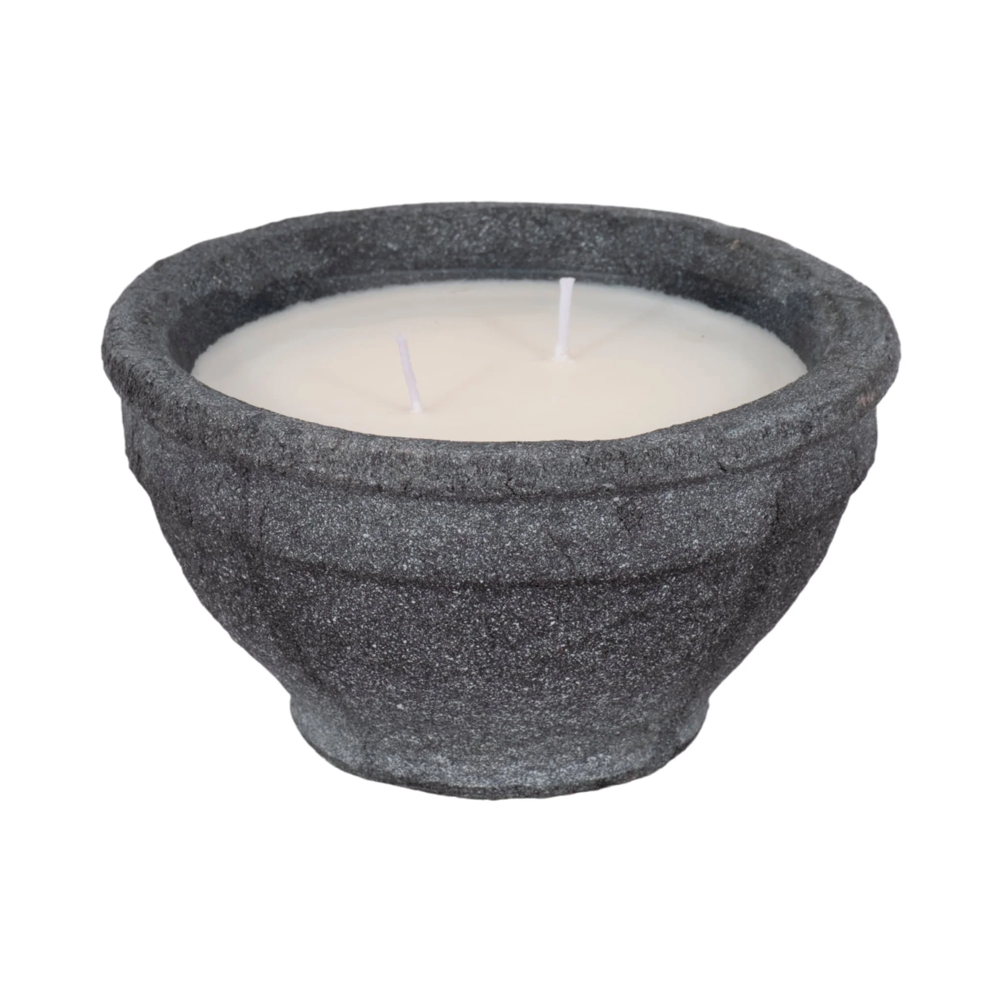 6" 14 Oz Wood Sage & Sea Salt Bowl Candle, Black - Image 2