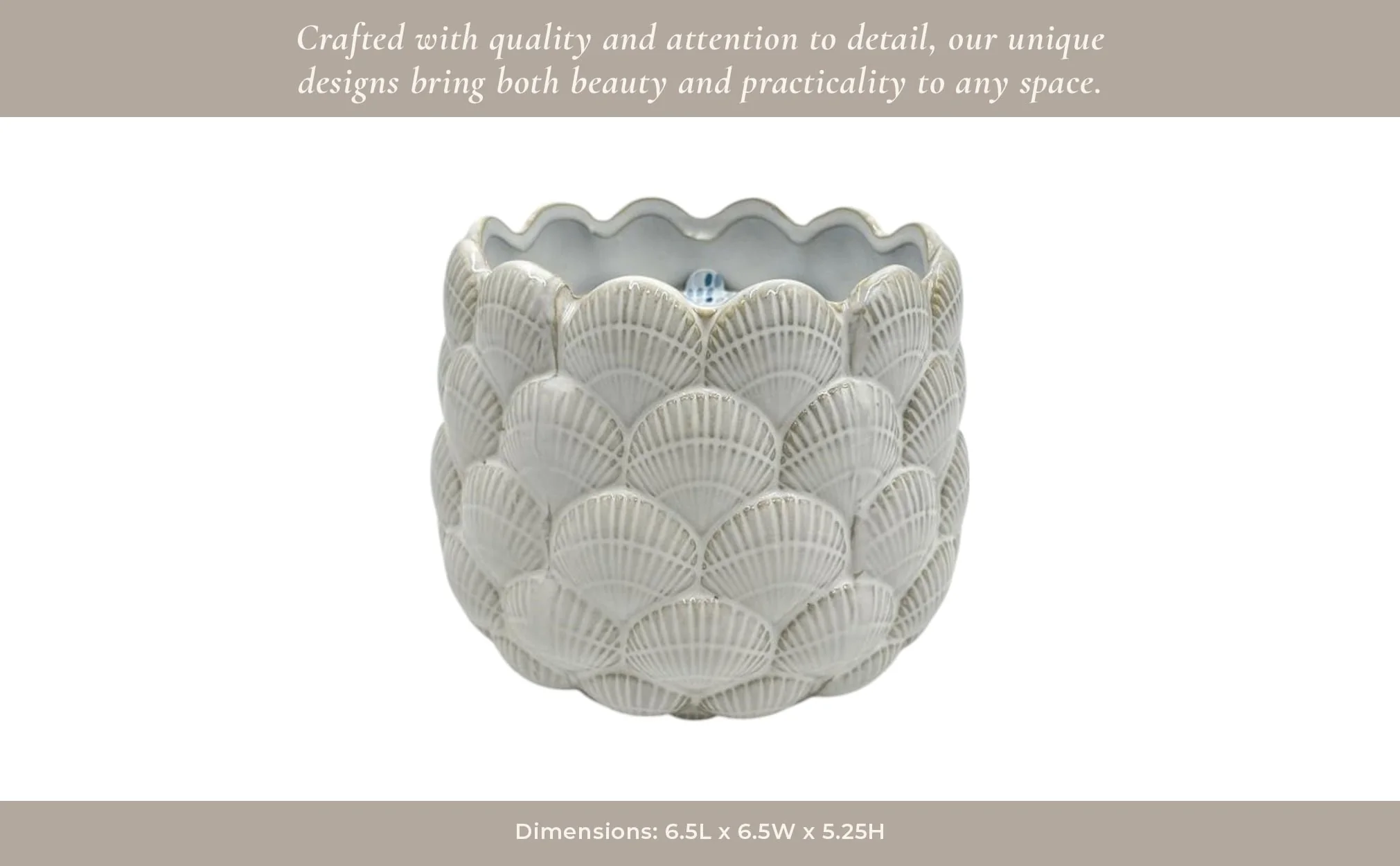 6" 28 Oz Pink Beach Seashell Candle, Ivory - Image 12