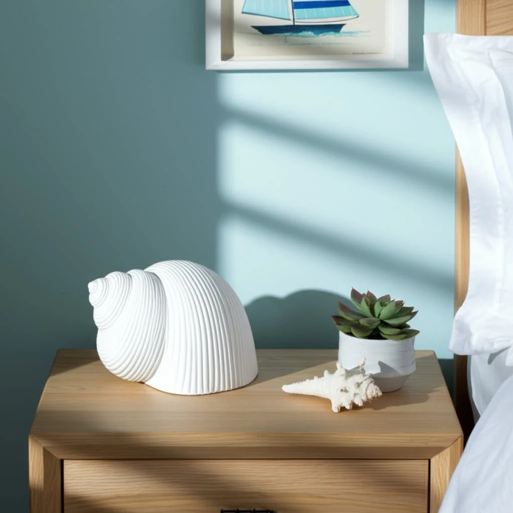 6" Bonnet Seashell, White - Image 12