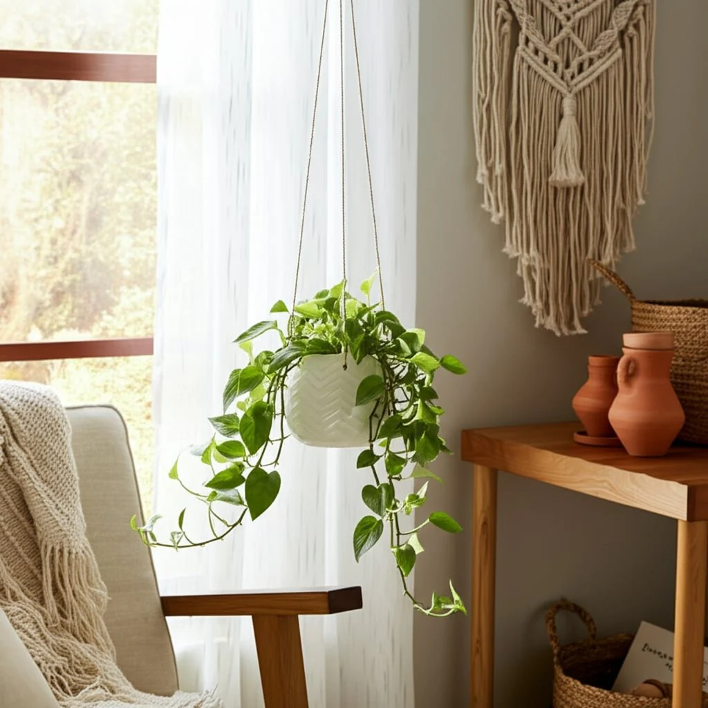 6" Chevron Hanging Planter - Image 10