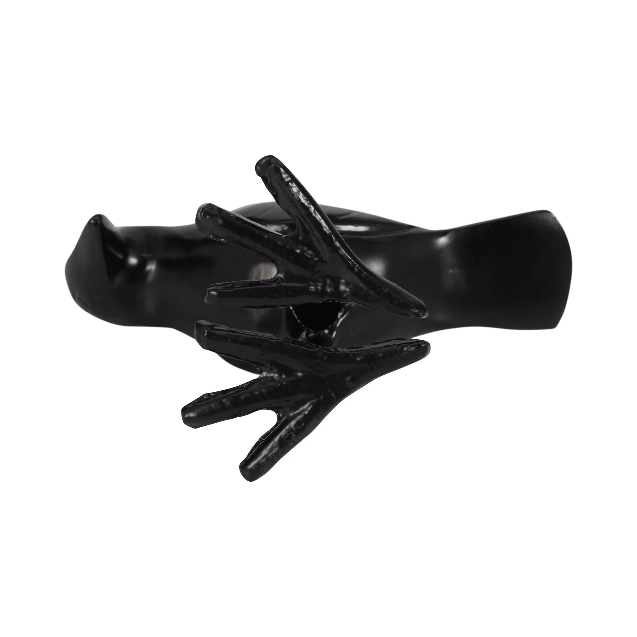 6" Crow Taper Candle Holder, Black - Image 8