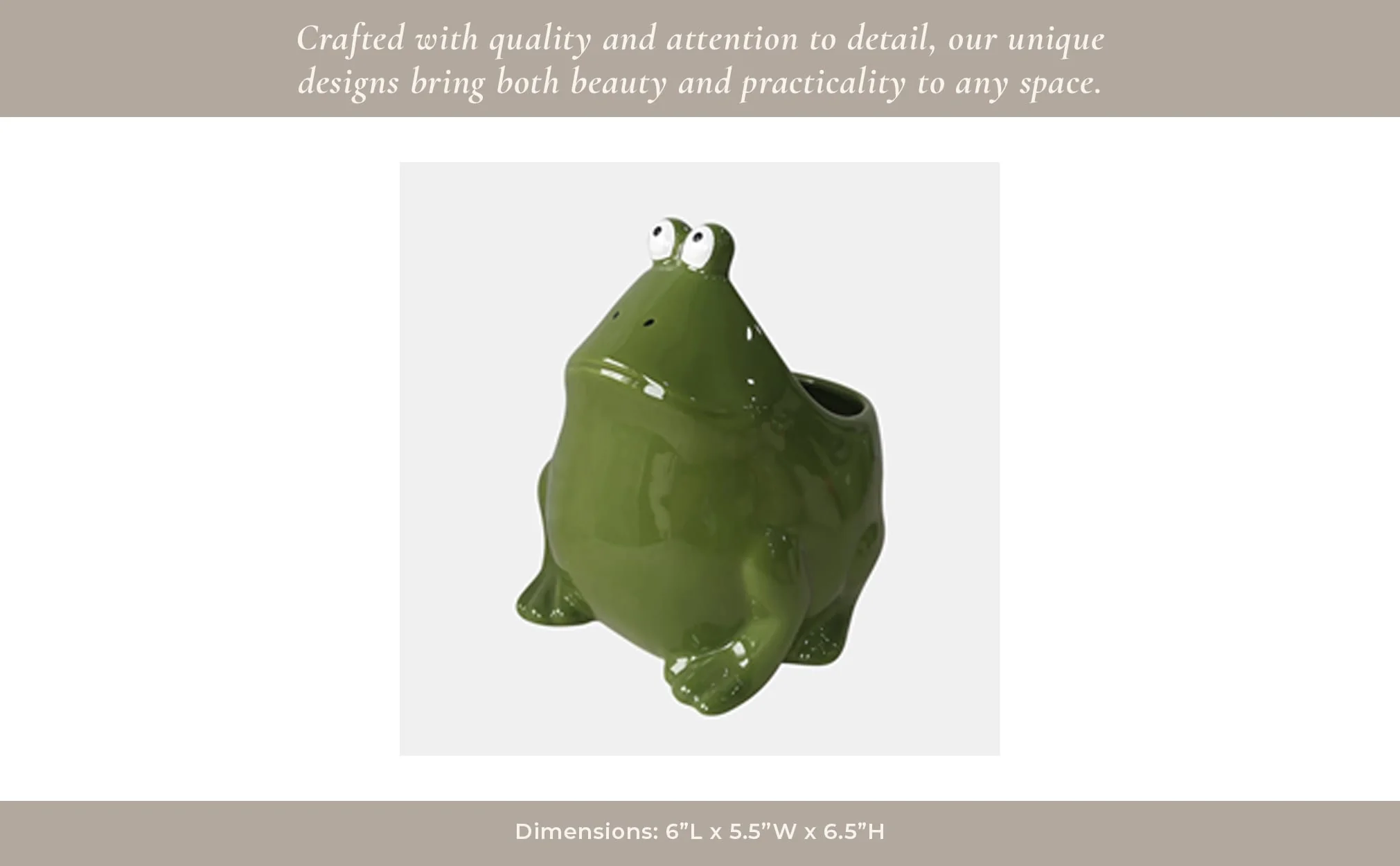 6" Dark Green Frog, Candle - Image 5