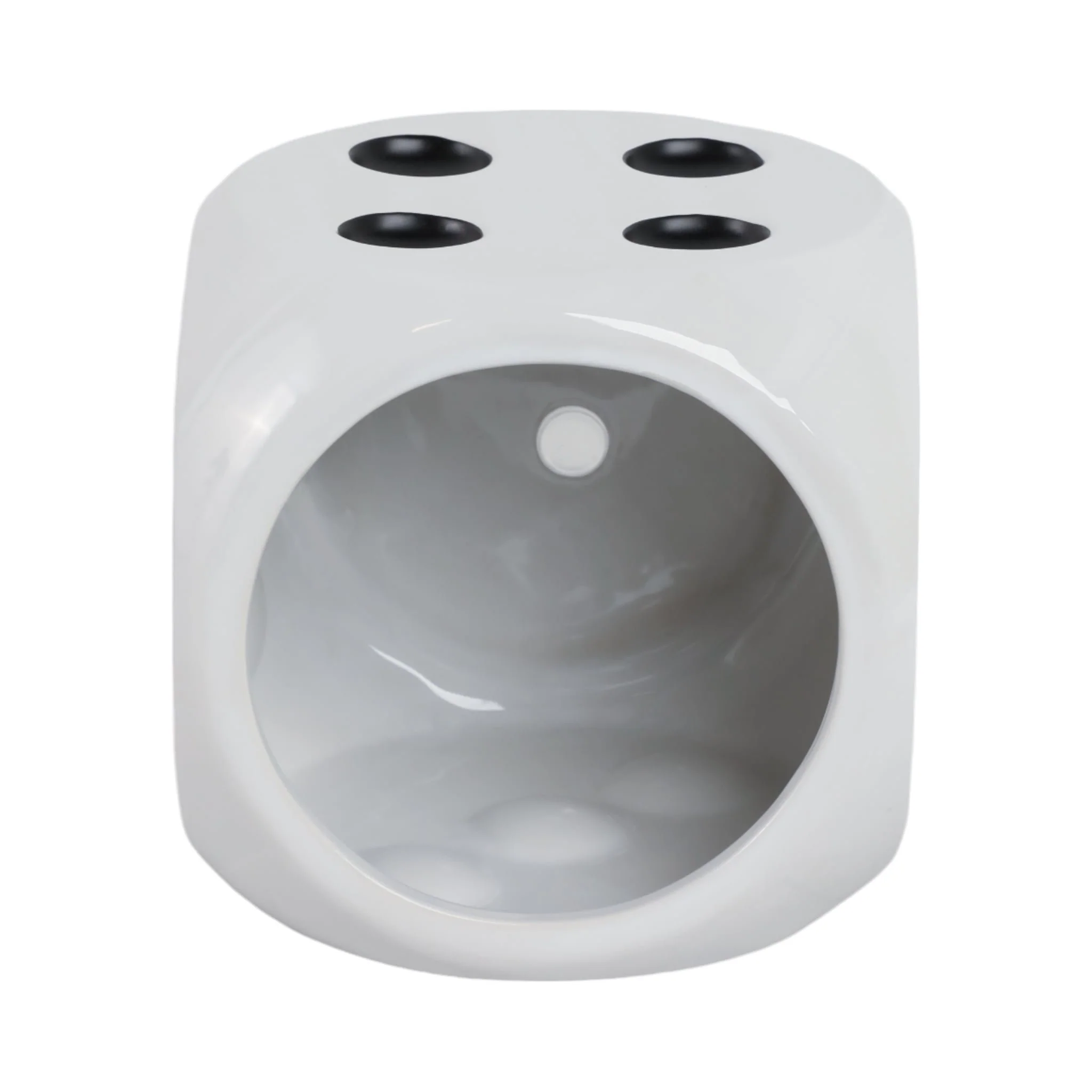 6" Dice Planter, White/black - Image 5