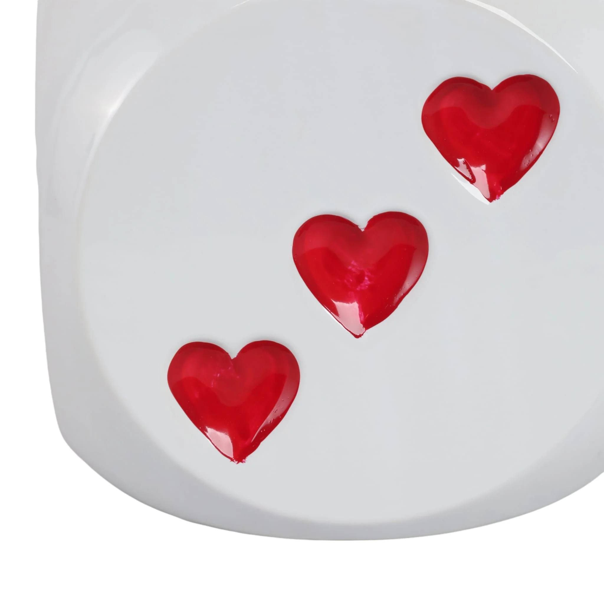 6" Dice Planter, White/red - Image 5