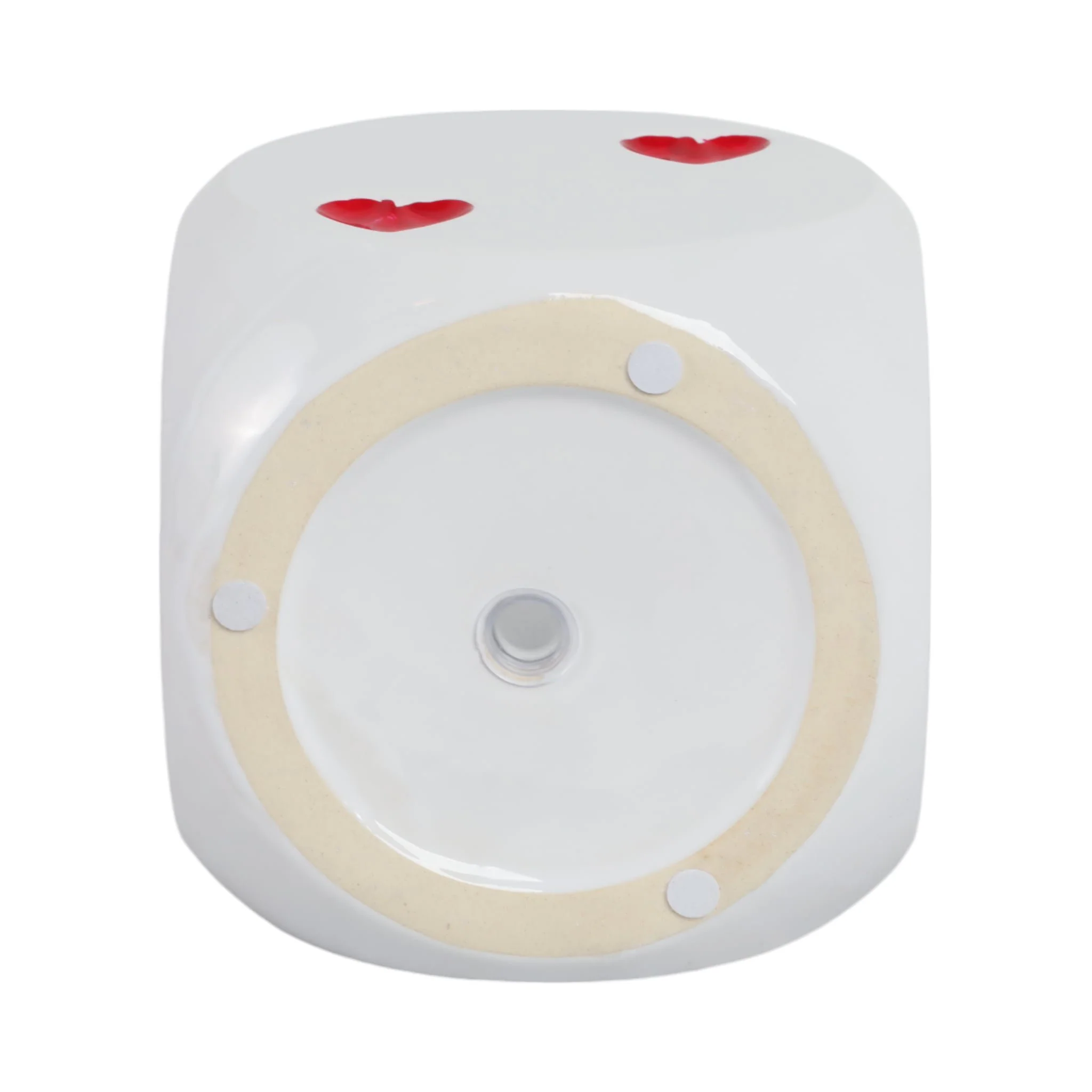 6" Dice Planter, White/red - Image 7