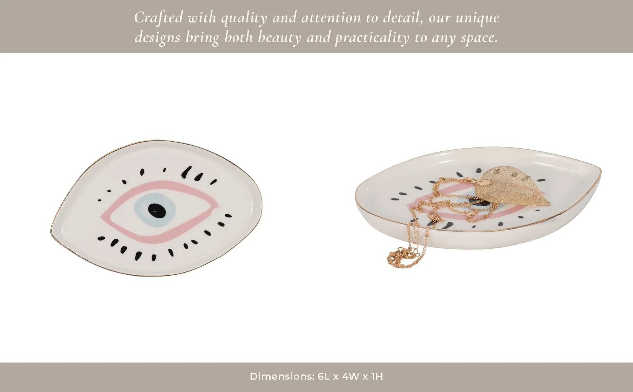 6" Eye Trinket Tray, Multi - Image 13