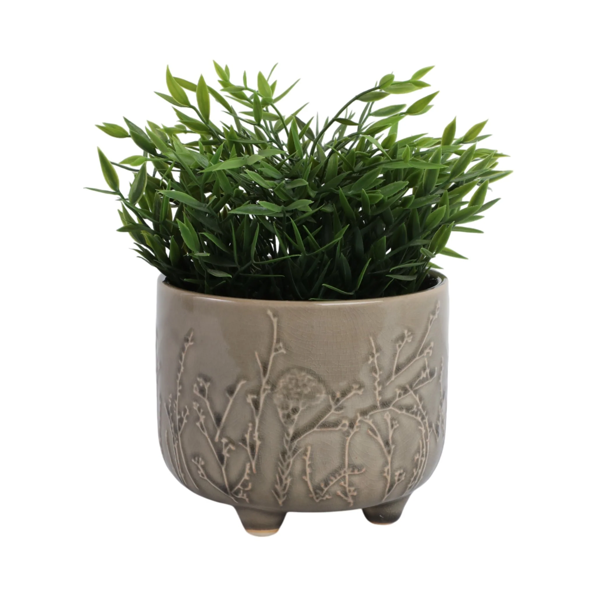 6" Flower Branches Planter, Cream - Image 2