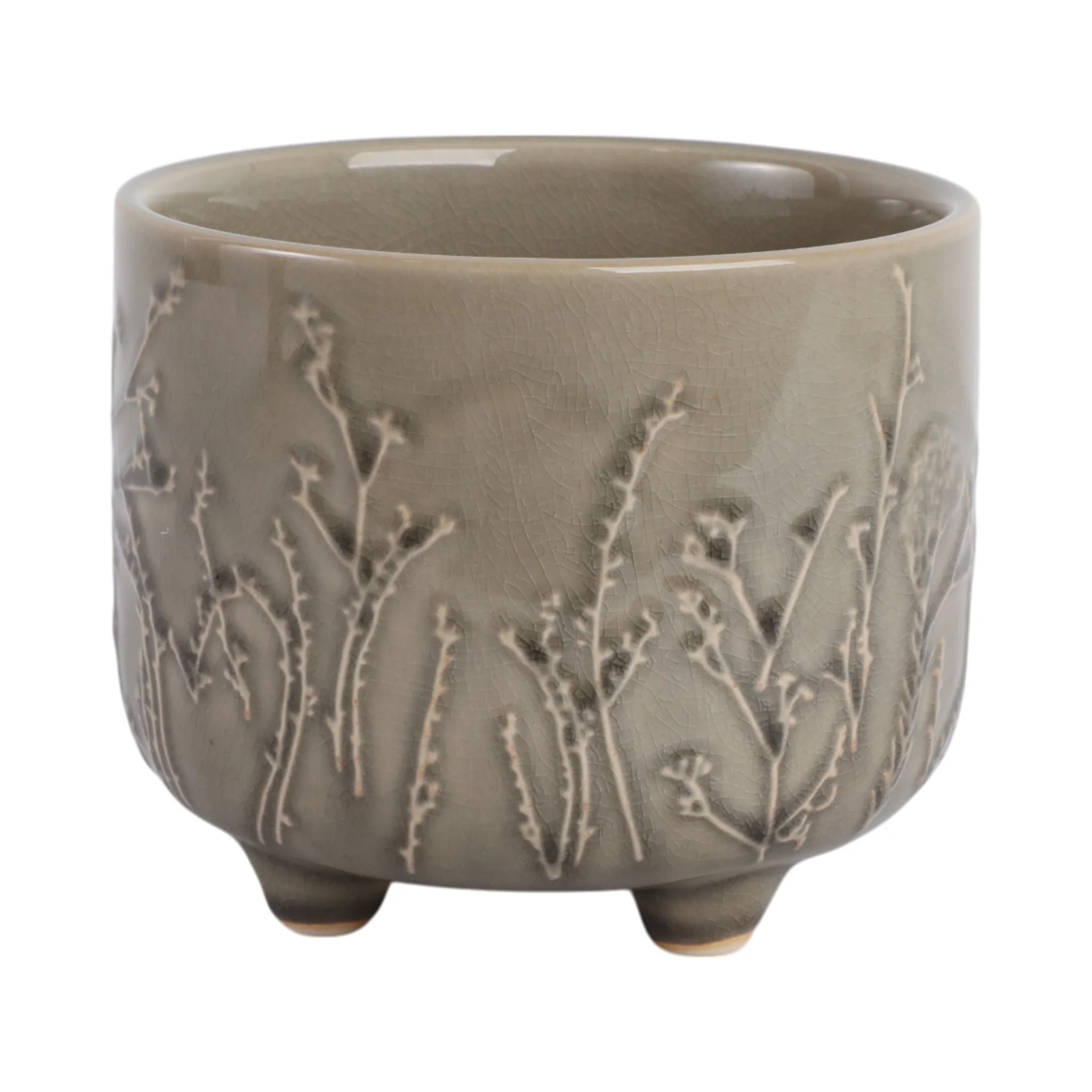 6" Flower Branches Planter, Cream - Image 3