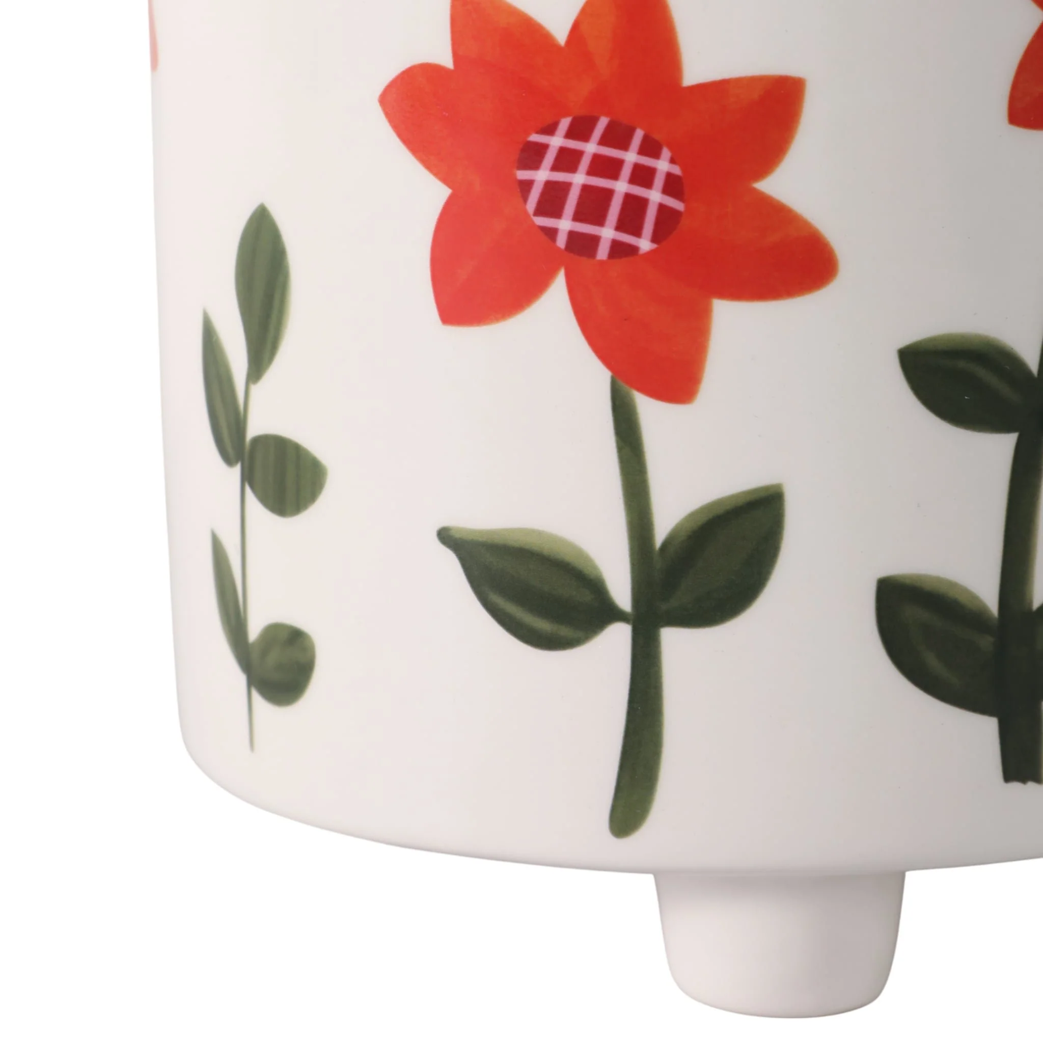 6" Footed Hand Painted Planter, Multi - Image 5