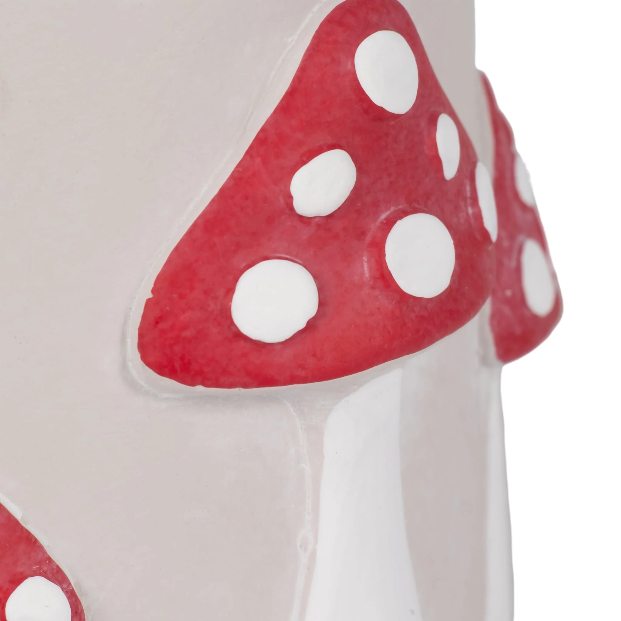 6" Magic Mushroom Applique Planter, Red/white - Image 4