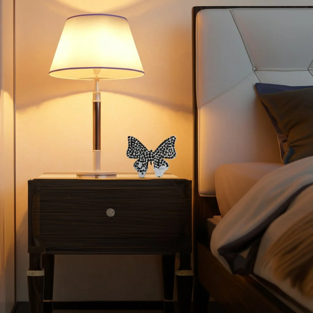 6" Mosaic Butterfly, White - Image 11